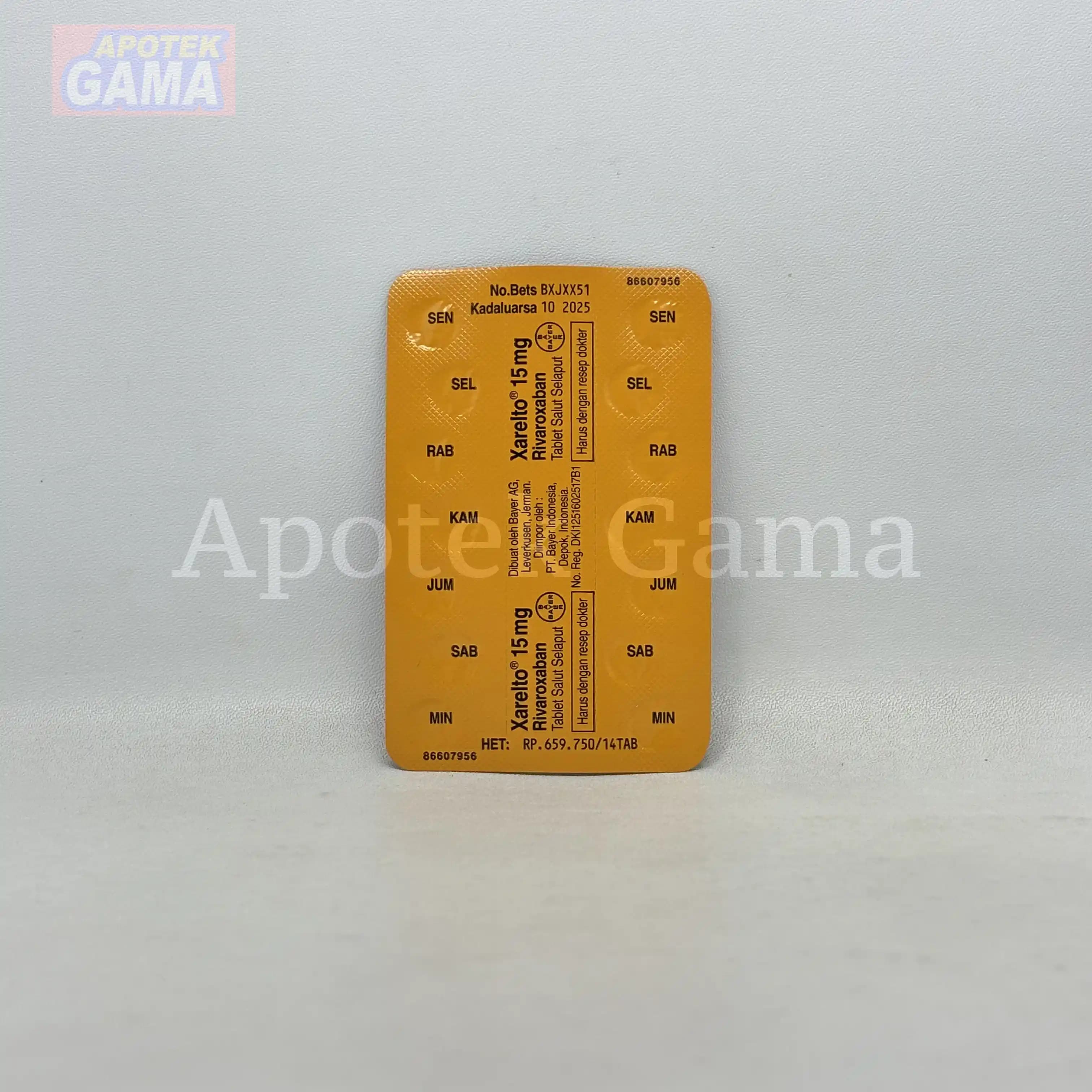 XARELTO 15 MG