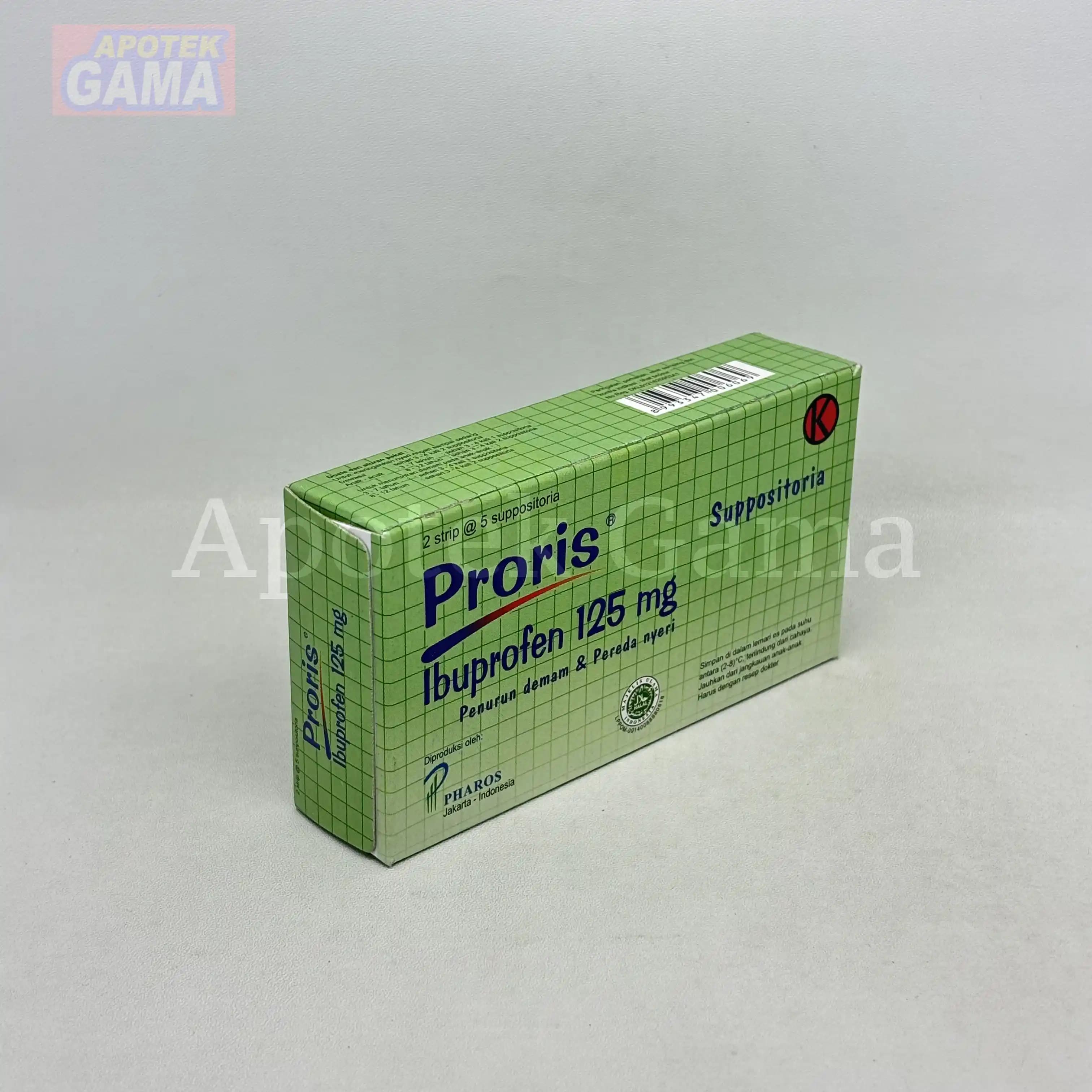 PRORIS SUPP 125MG 5