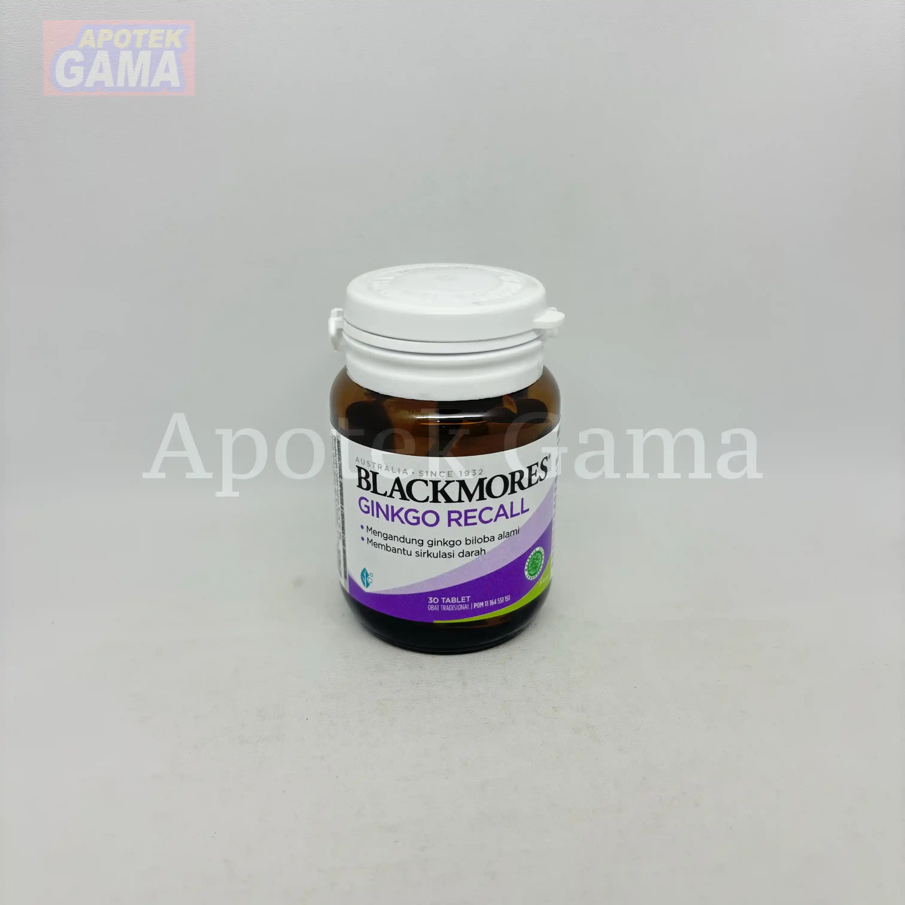 BLACKMORES GINKGO RECALL 30S