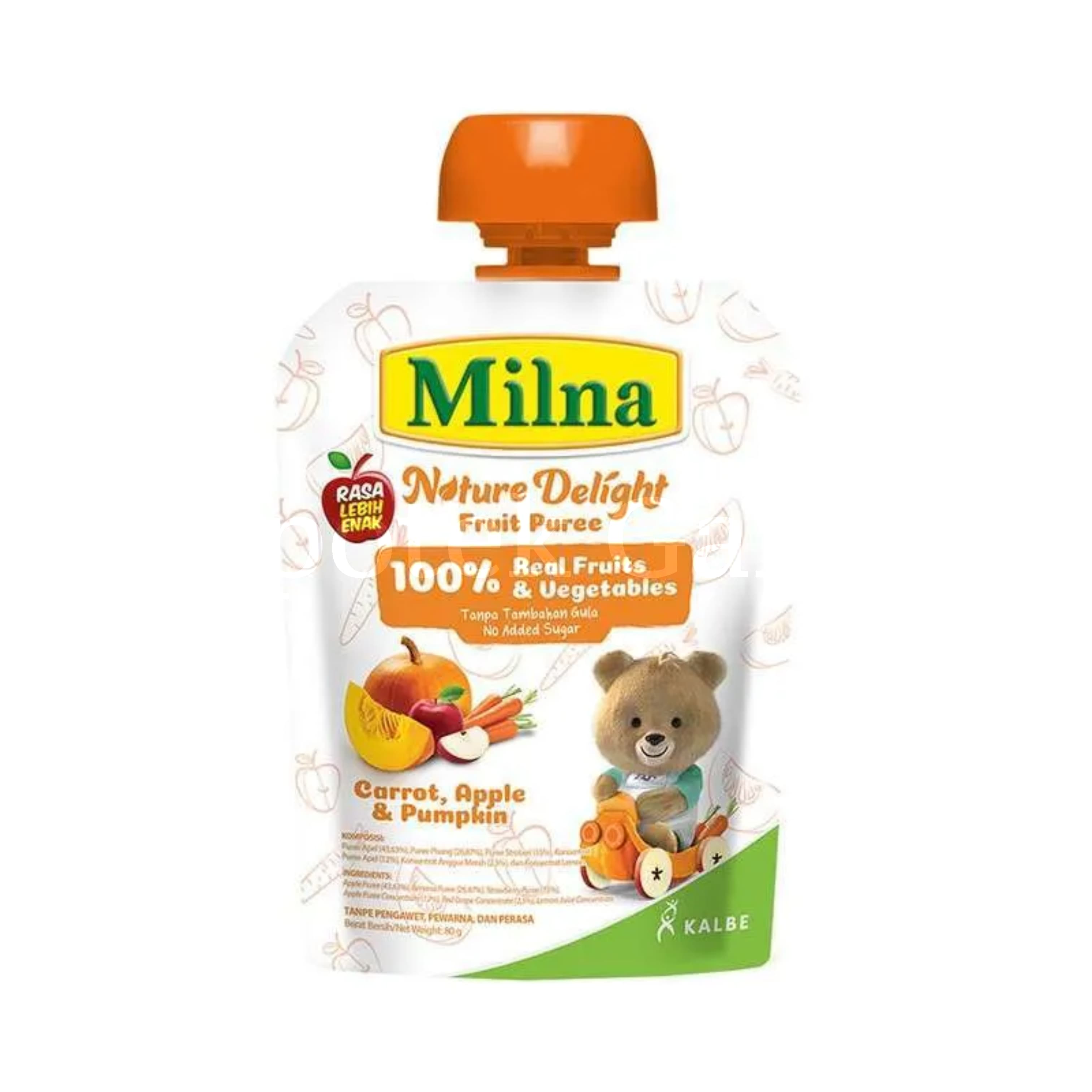 MILNA NATURE DELIGHT CARROT, APPLE, PUMPKIN 80 GR 2