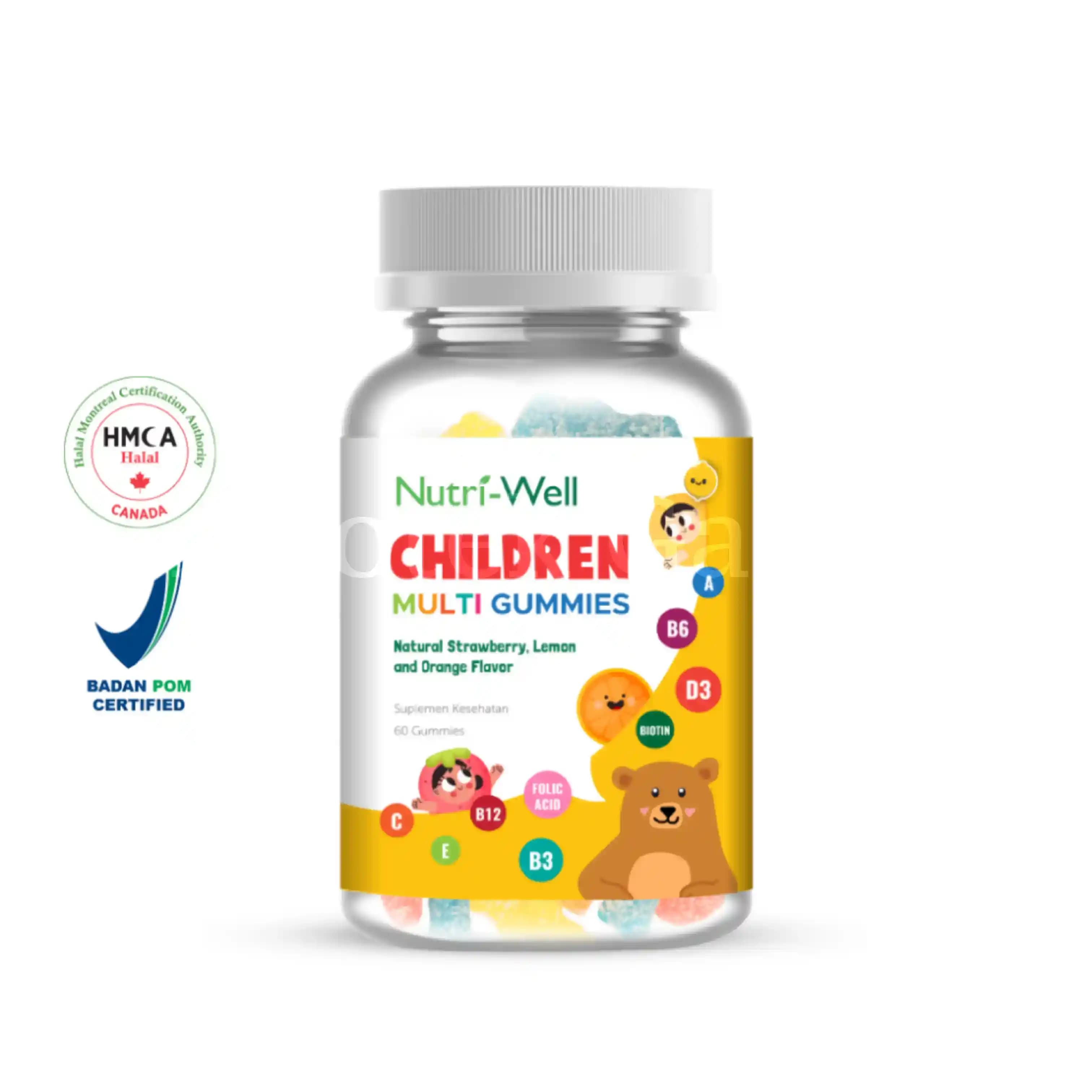 NUTRIWELL CHILDREN MULTI GUMMIES 60S