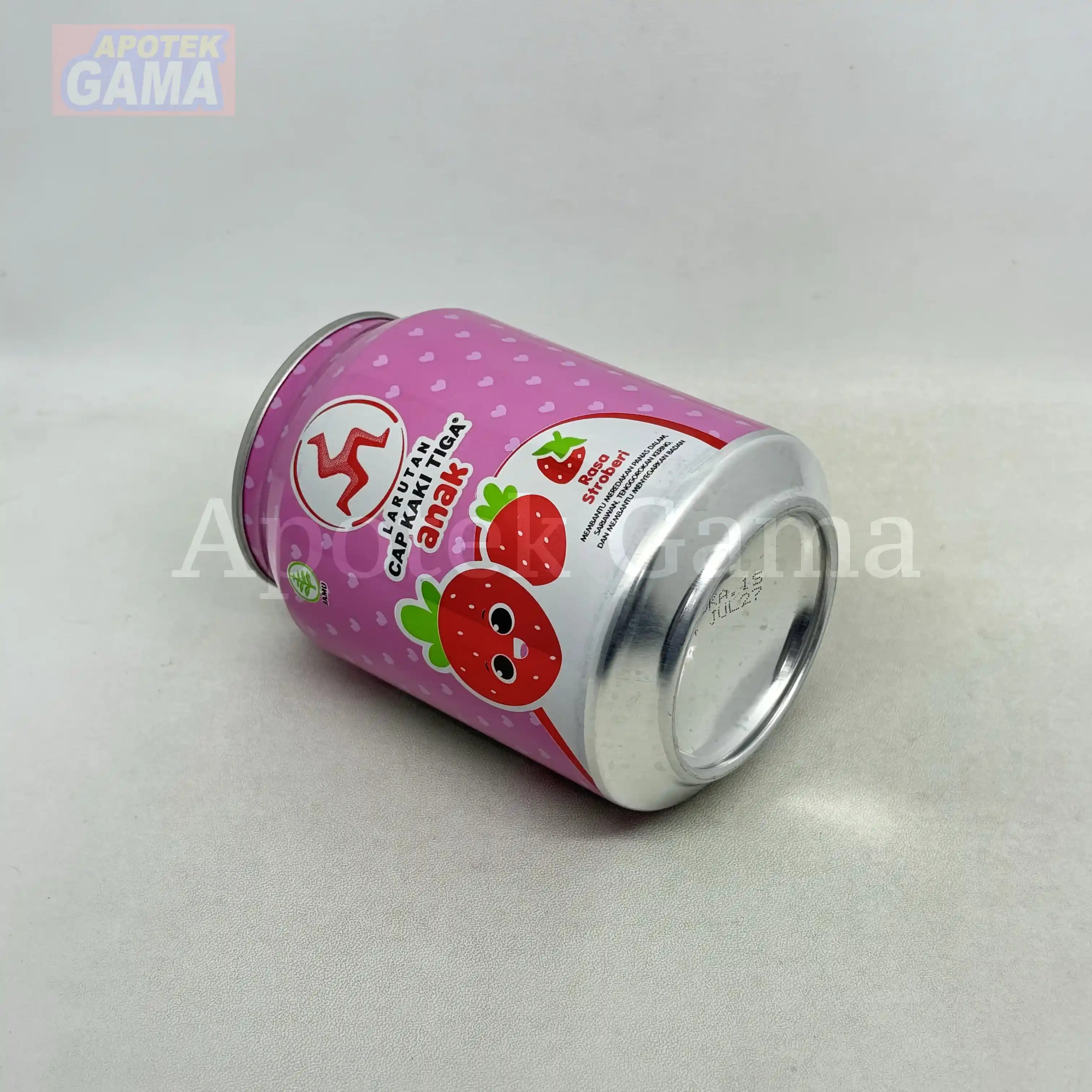 LARUTAN ANAK CAP KAKI TIGA RASA STROBERI 250 ML 2