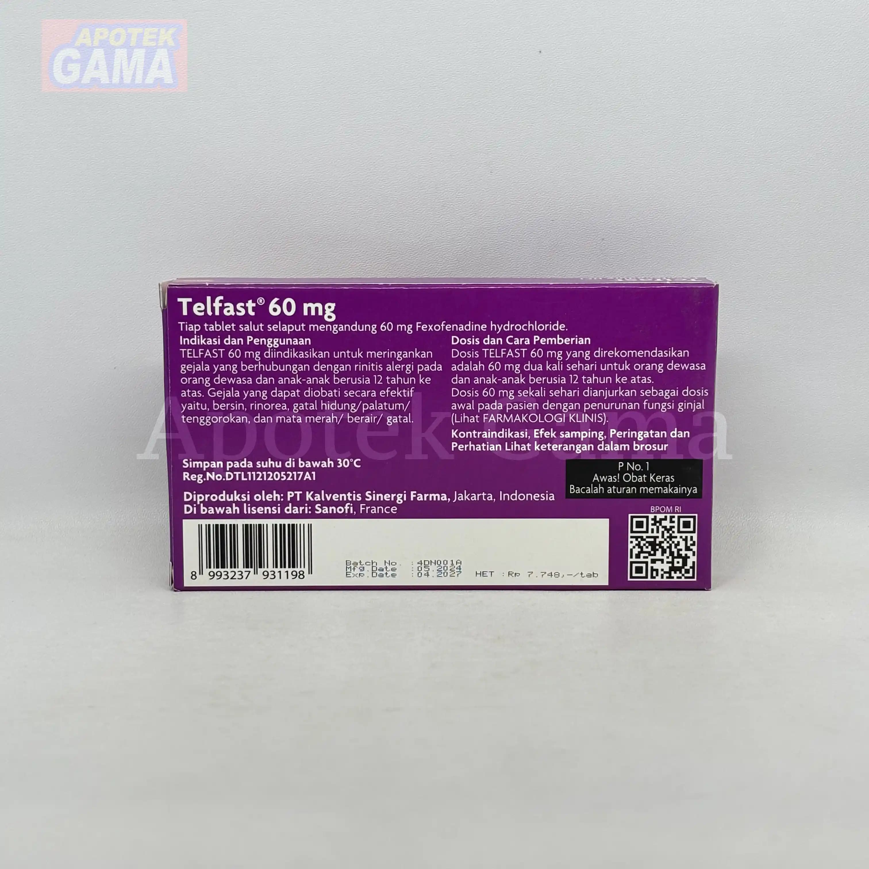 TELFAST 60 MG 3