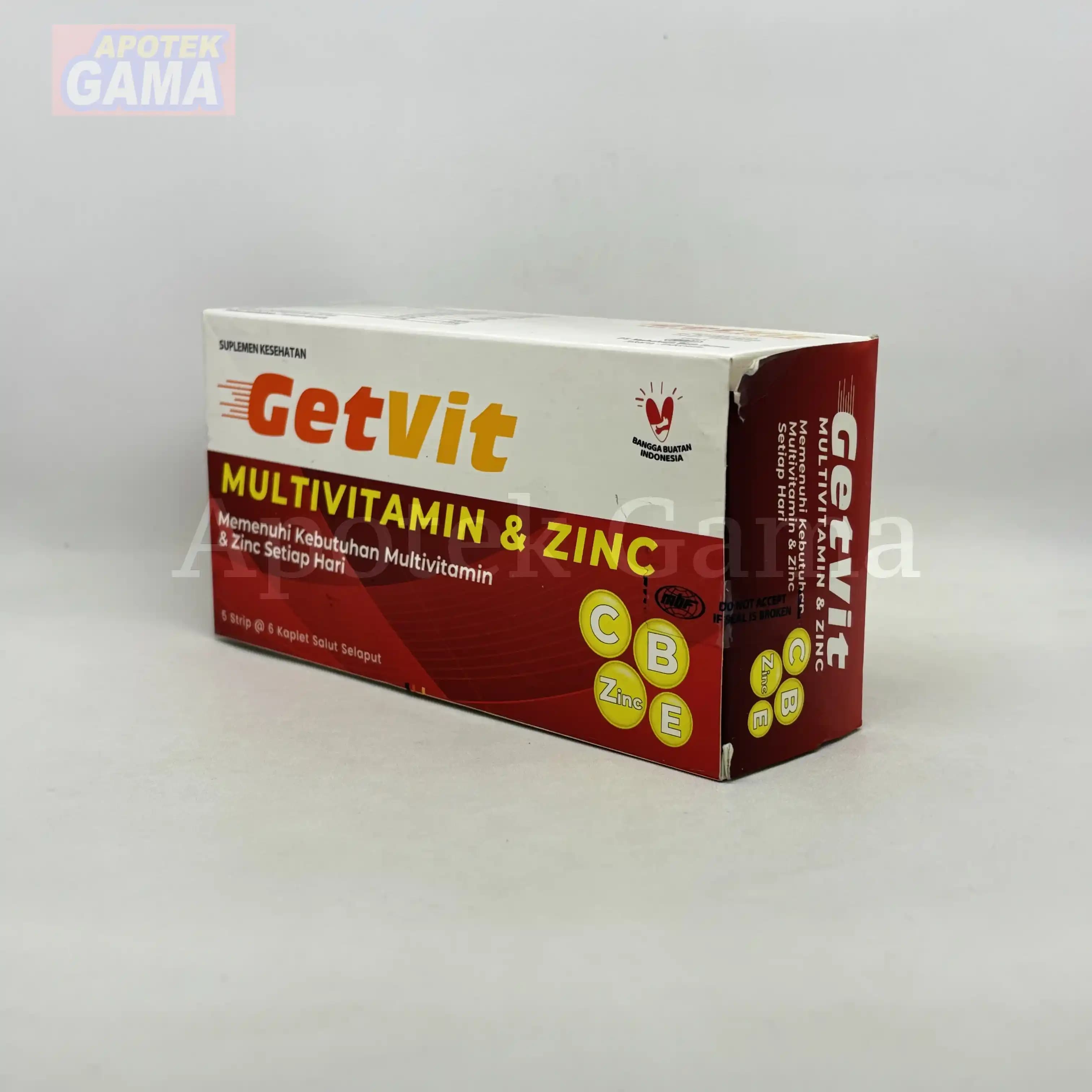 GETVIT MULTIVITAMIN ZINC 2