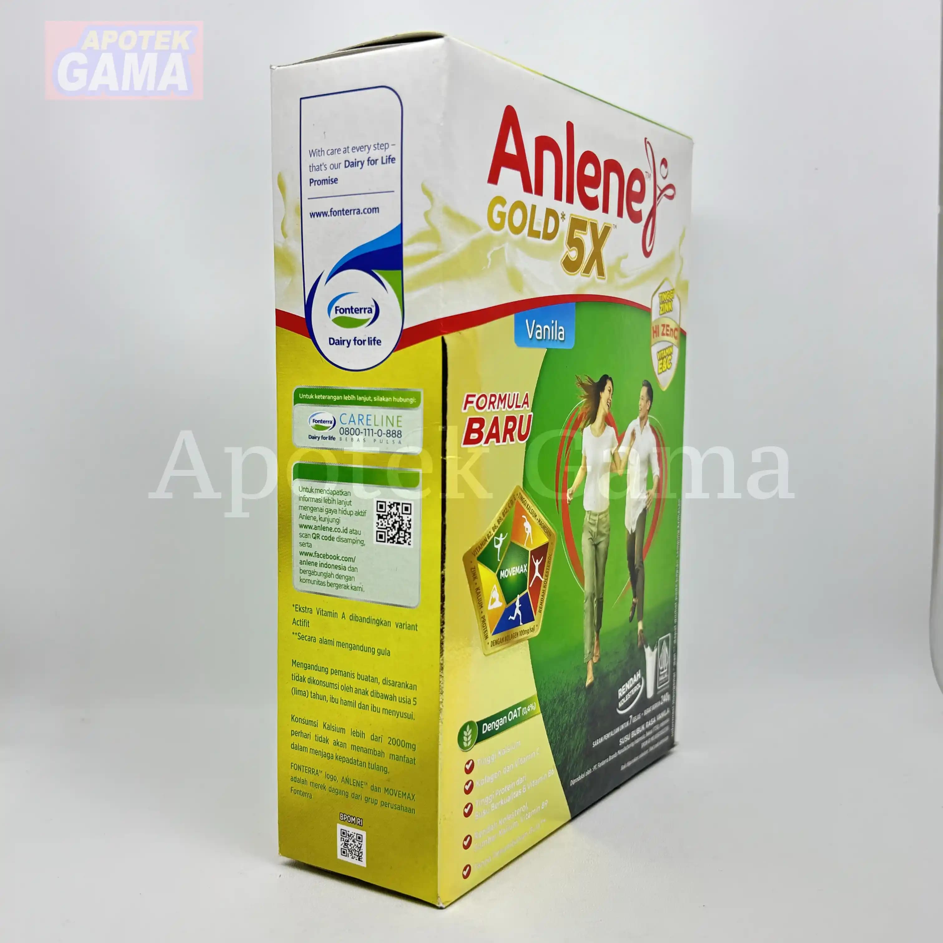 ANLENE GOLD VANILA 240G 5