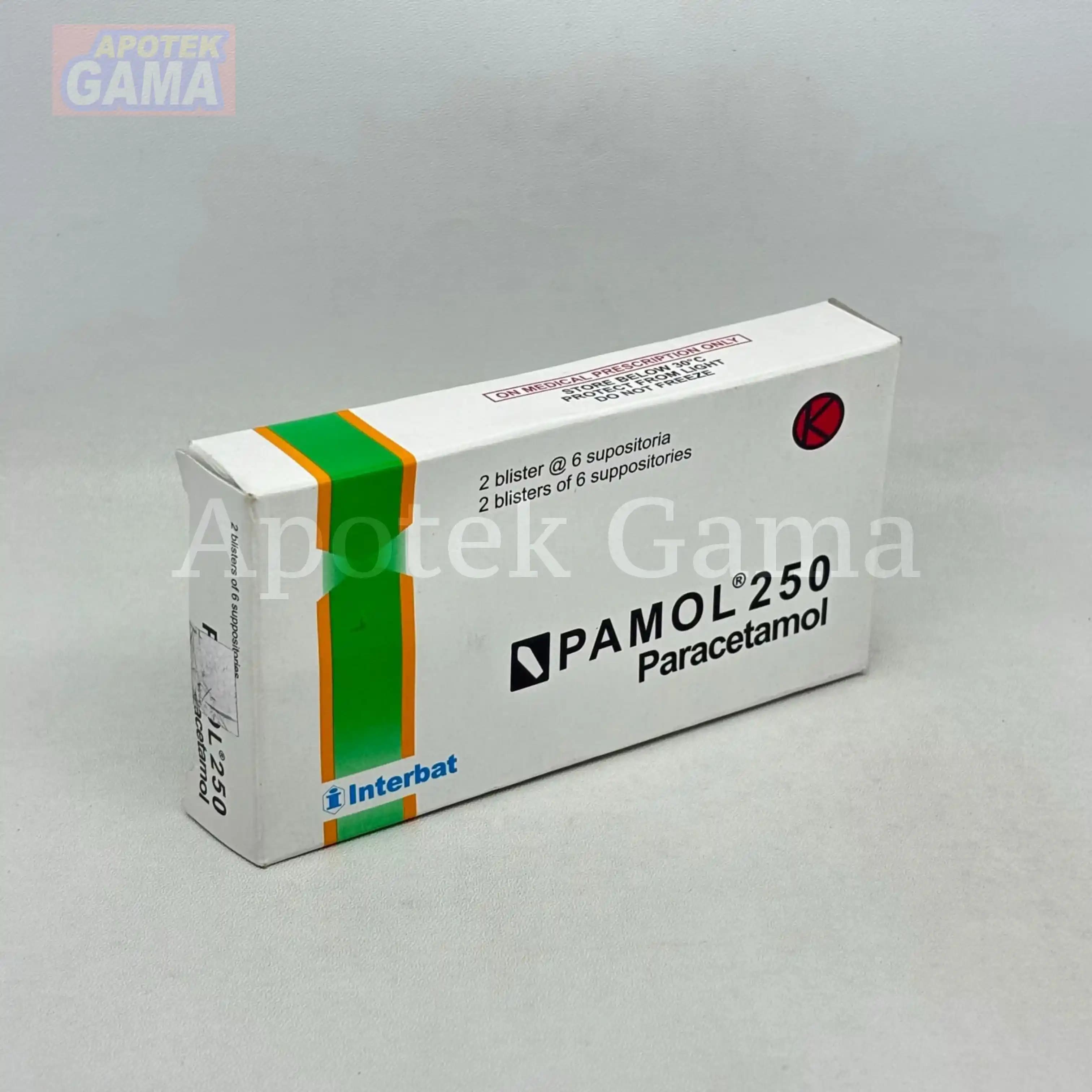 PAMOL 250 SUPP "12 4
