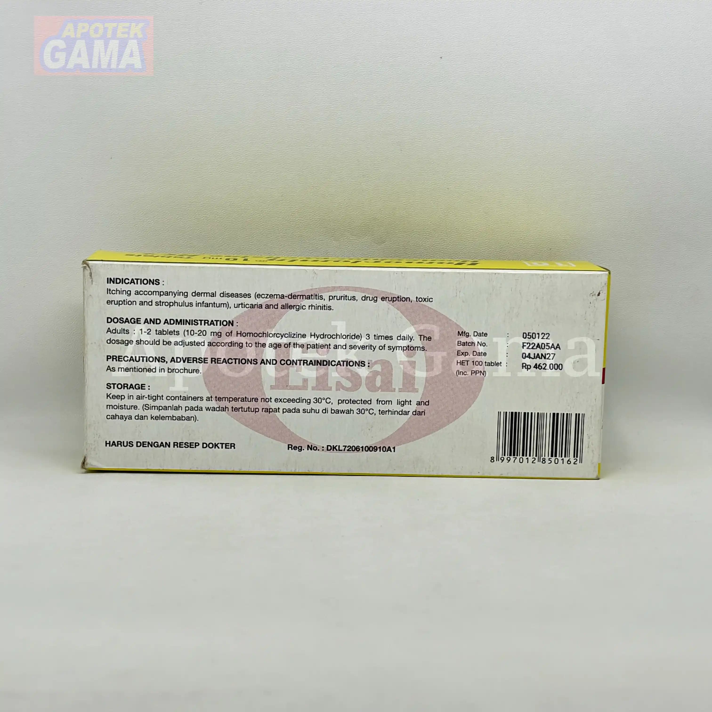 HOMOCLOMIN TAB 10  4