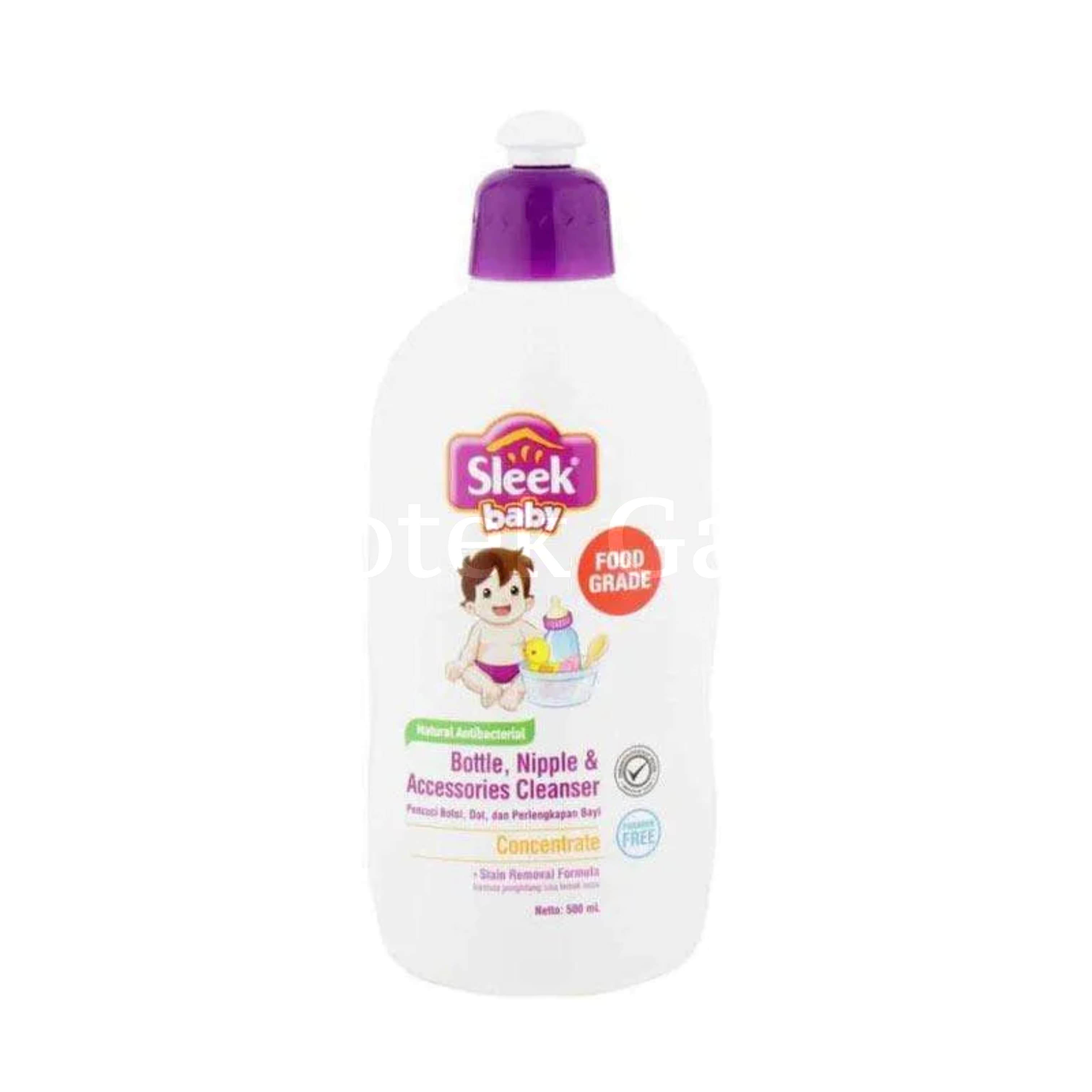 SLEEK BABY BOTTLE, NIPPLE & ACCESSORIES CLEANSER 500 ML