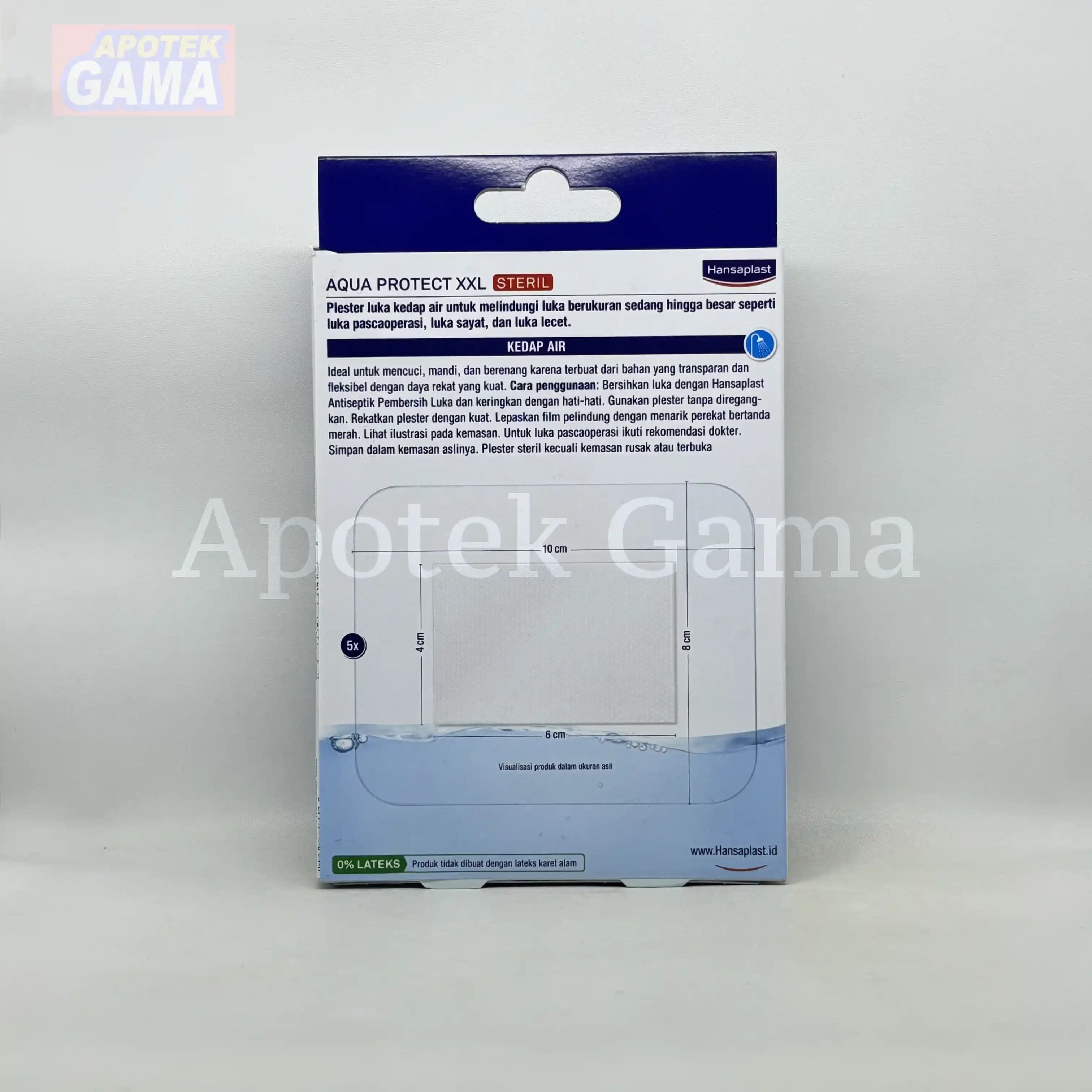 HANSAPLAST AQUA PROT STERIL XXL 8X10CM 5PCS 4