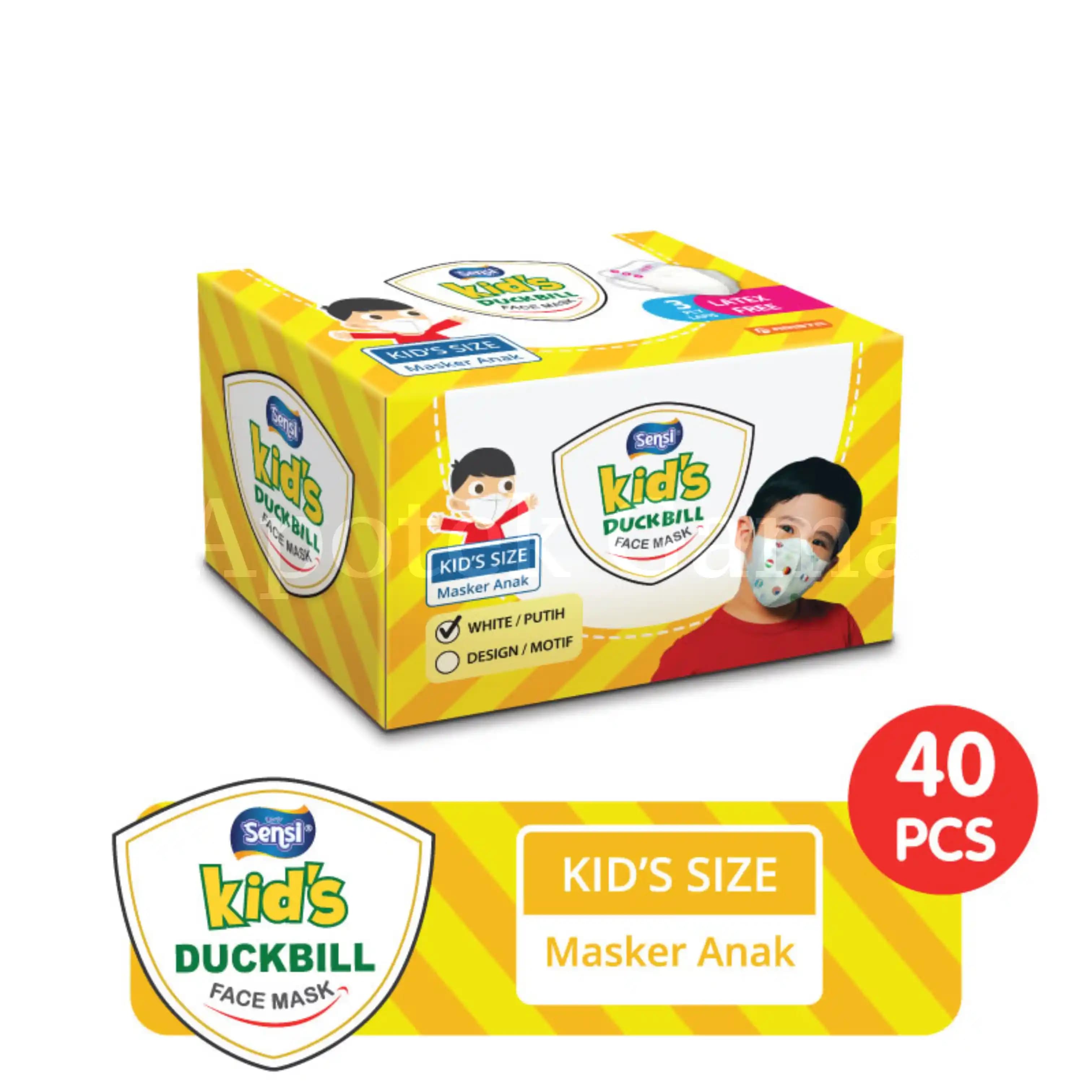 SENSI KIDS MASK DUCKBILL EARLOOP 40S