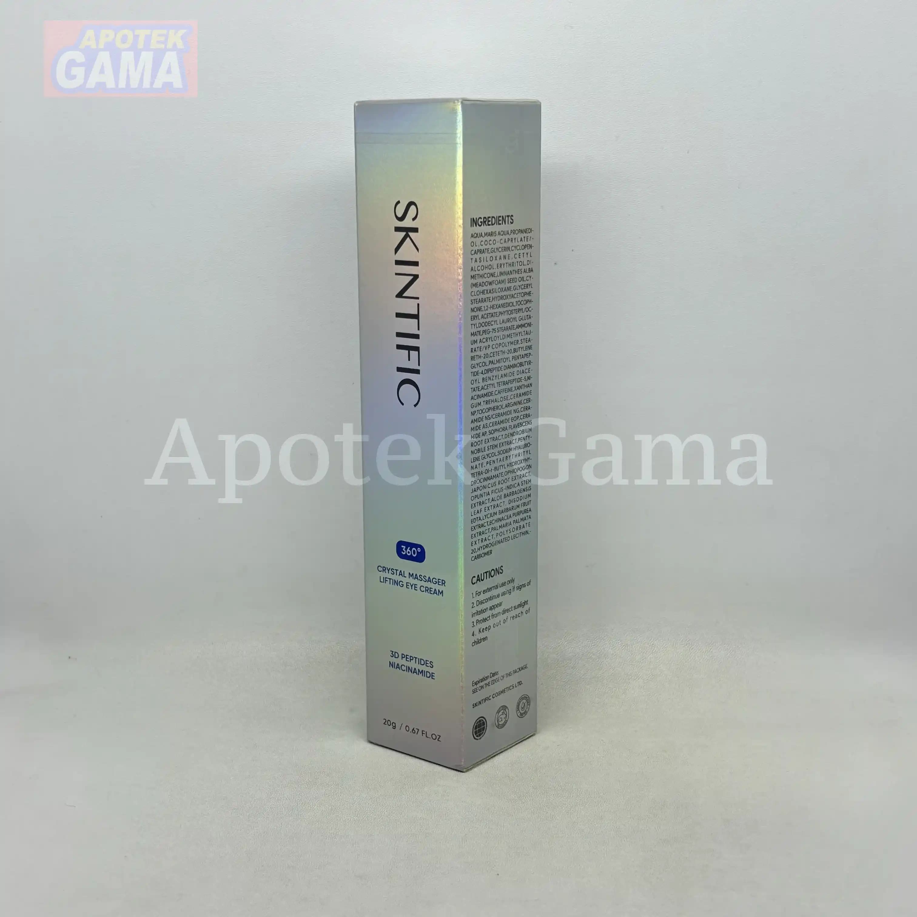 SKINTIFIC CRYSTAL MASSAGER EYE CREAM 20G 3