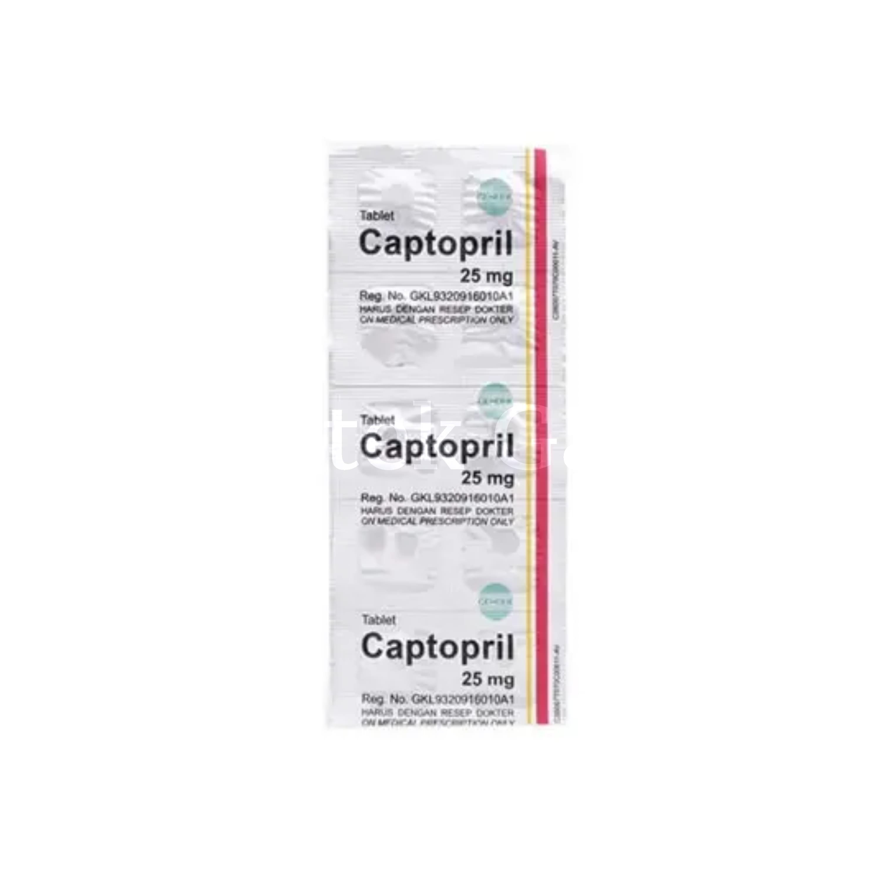 CAPTOPRIL TAB 25 (GEN)