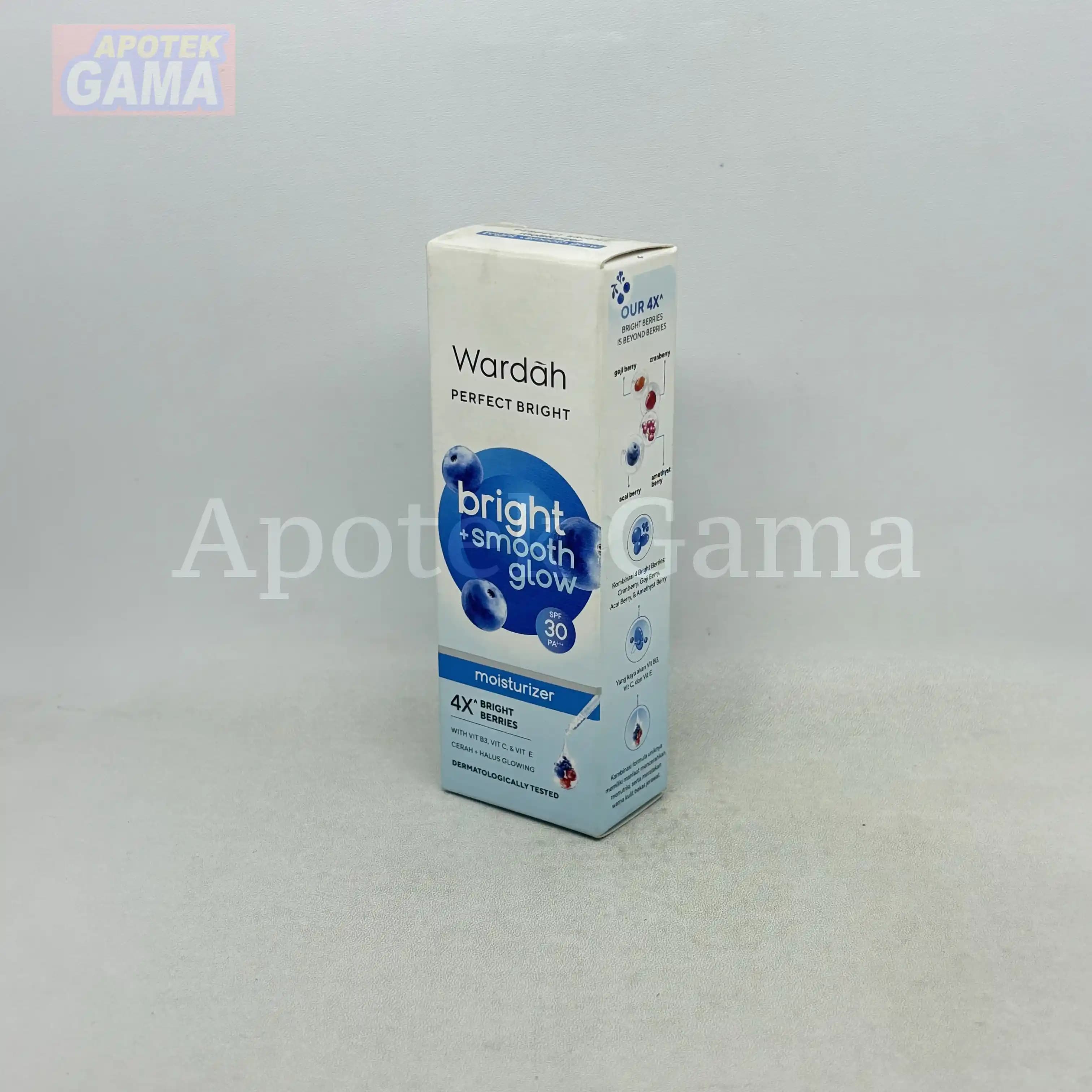 WARDAH PERFECT BRIGHT + SMOOTH GLOW MOISTURIZER SPF30 20 ML