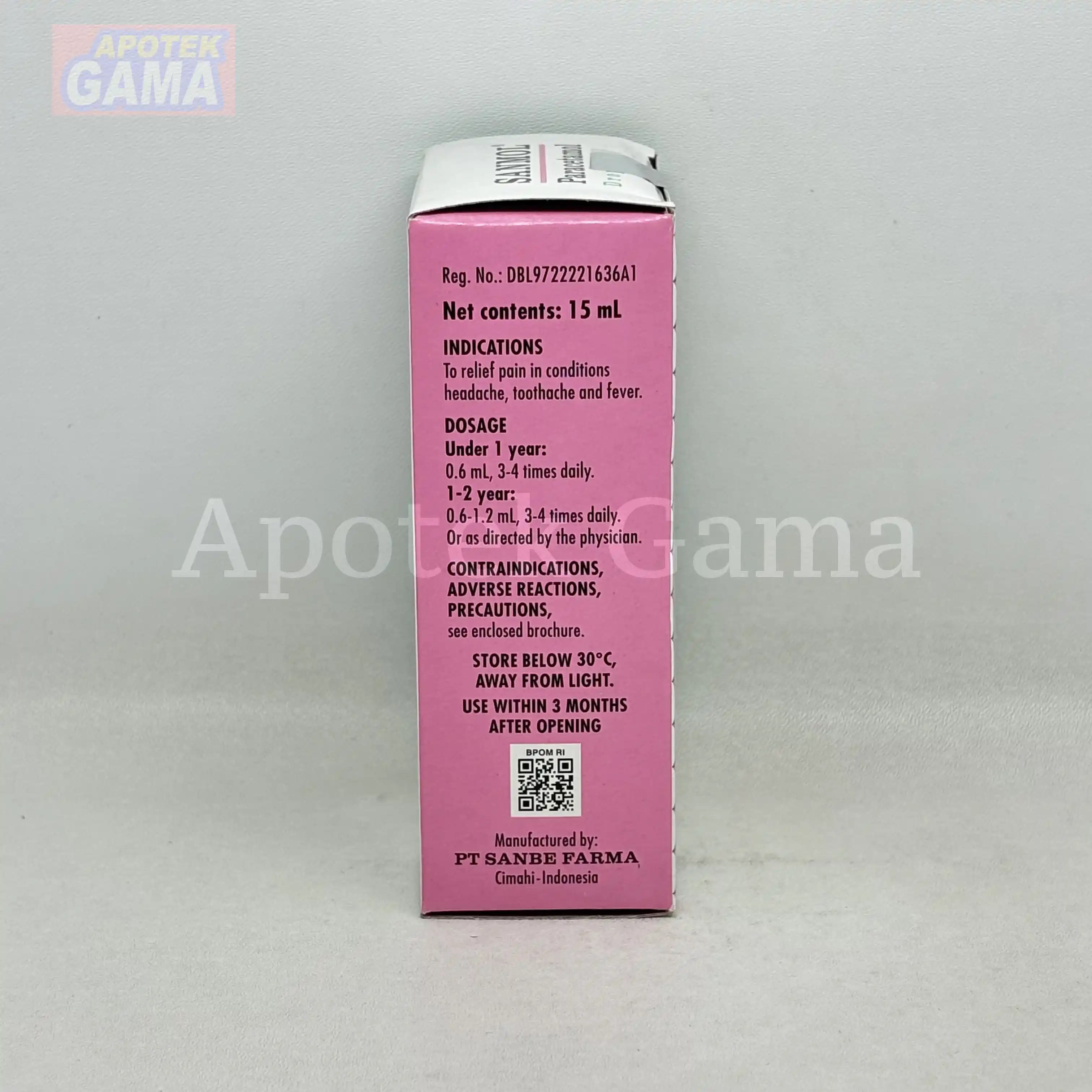 SANMOL DROP 15ML 5