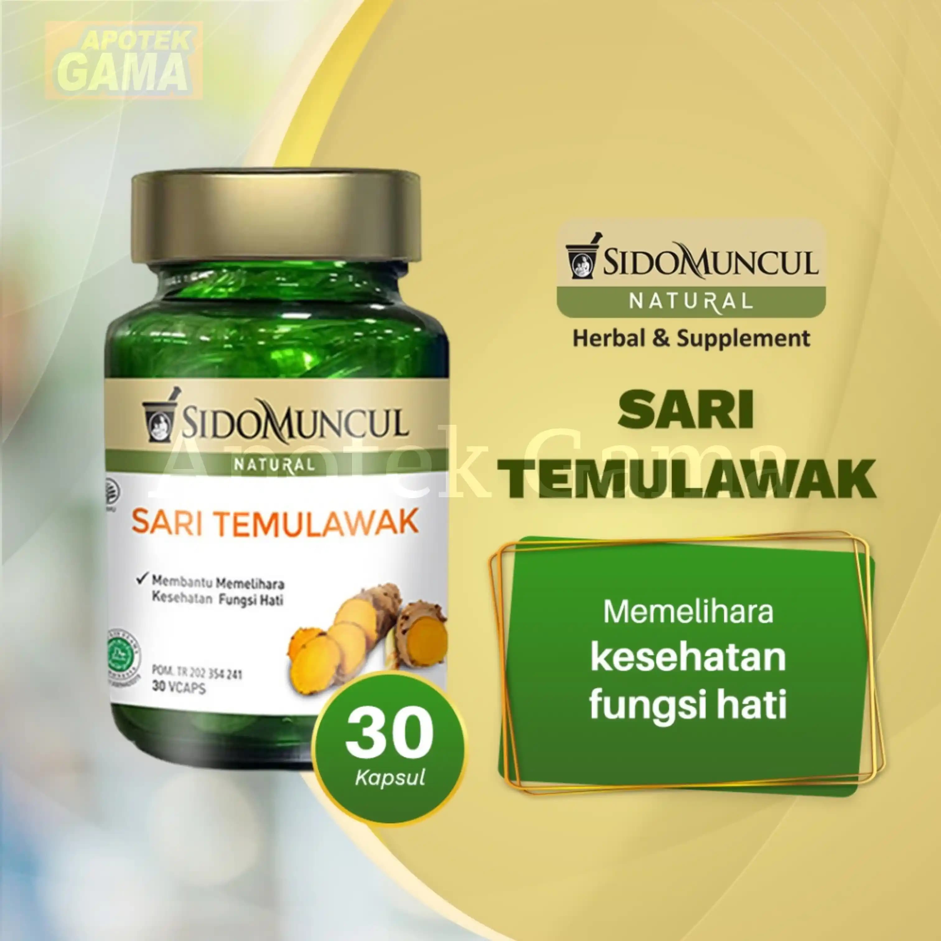 SIDOMUNCUL SARI TEMULAWAK 30 CAPS