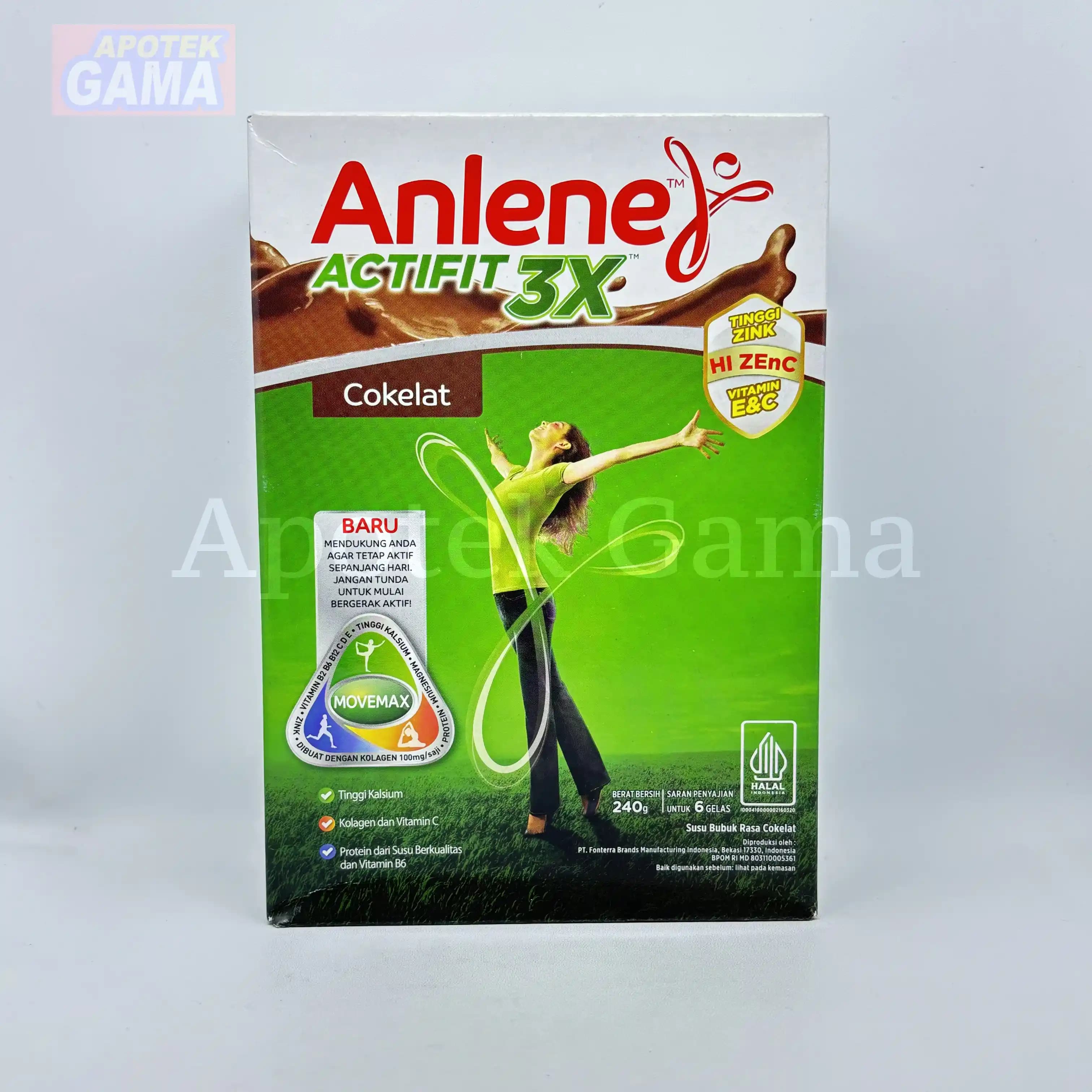 ANLENE ACTIVIT COKELAT 250gr 5