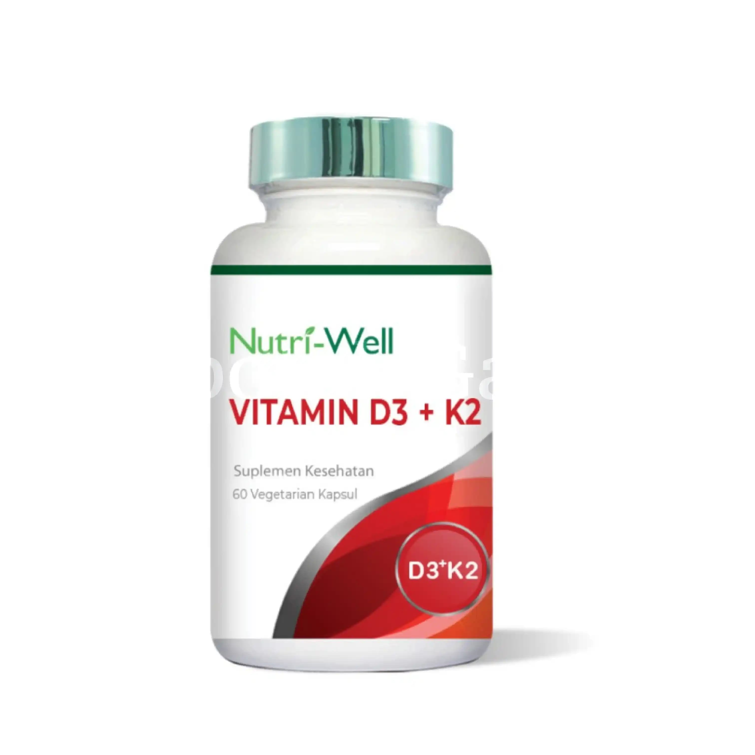 NUTRIWELL VITAMIN D3+K2 60S 2