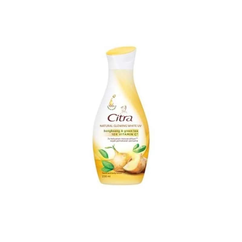 CITRA NATURAL GLOW WHITE UV BENGKOANG & GREEN TEA 230ML 2