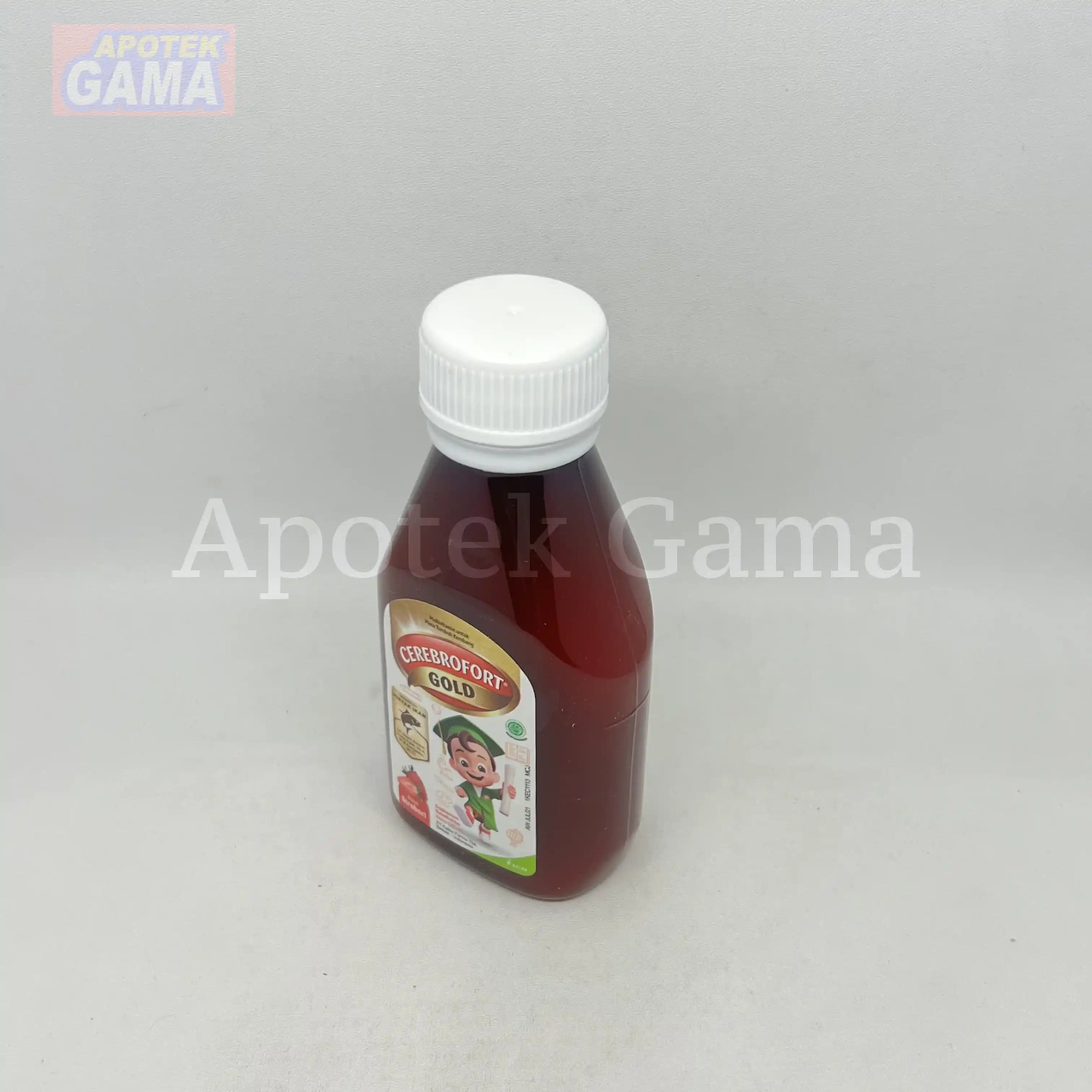 CEREBROFORT GOLD STRAWBERRY SYR 100 ML 3