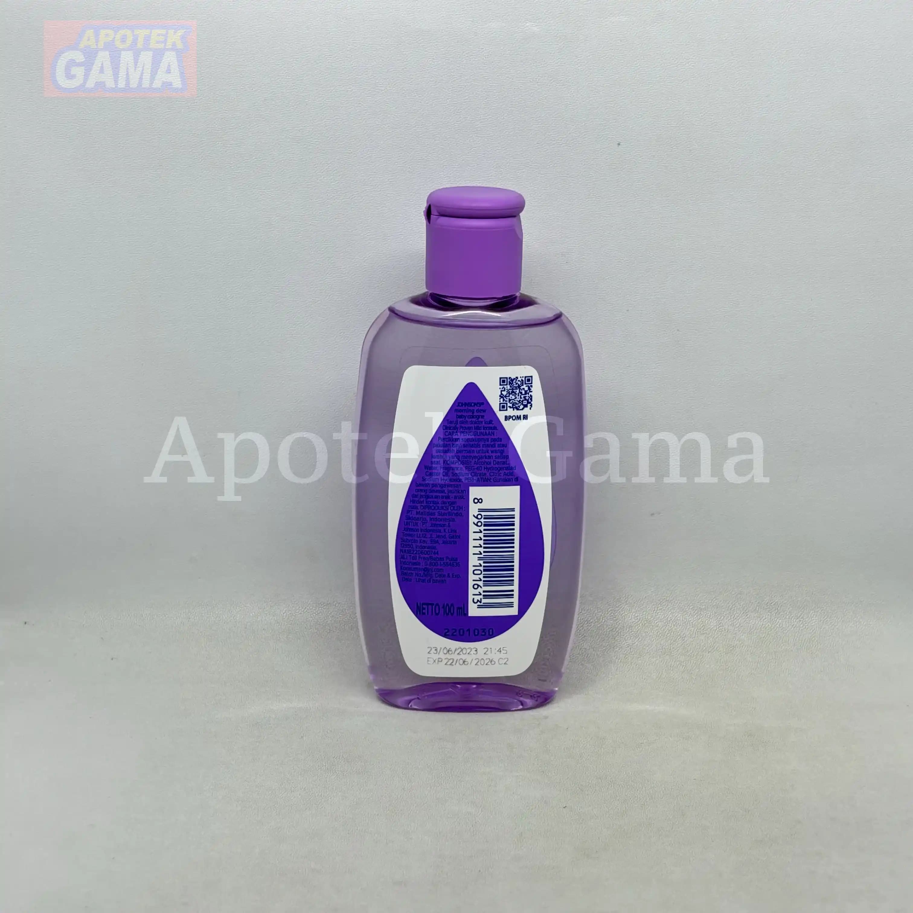 JOHNSONS BABY COLOGNE MORNING DEW 100 ML 4