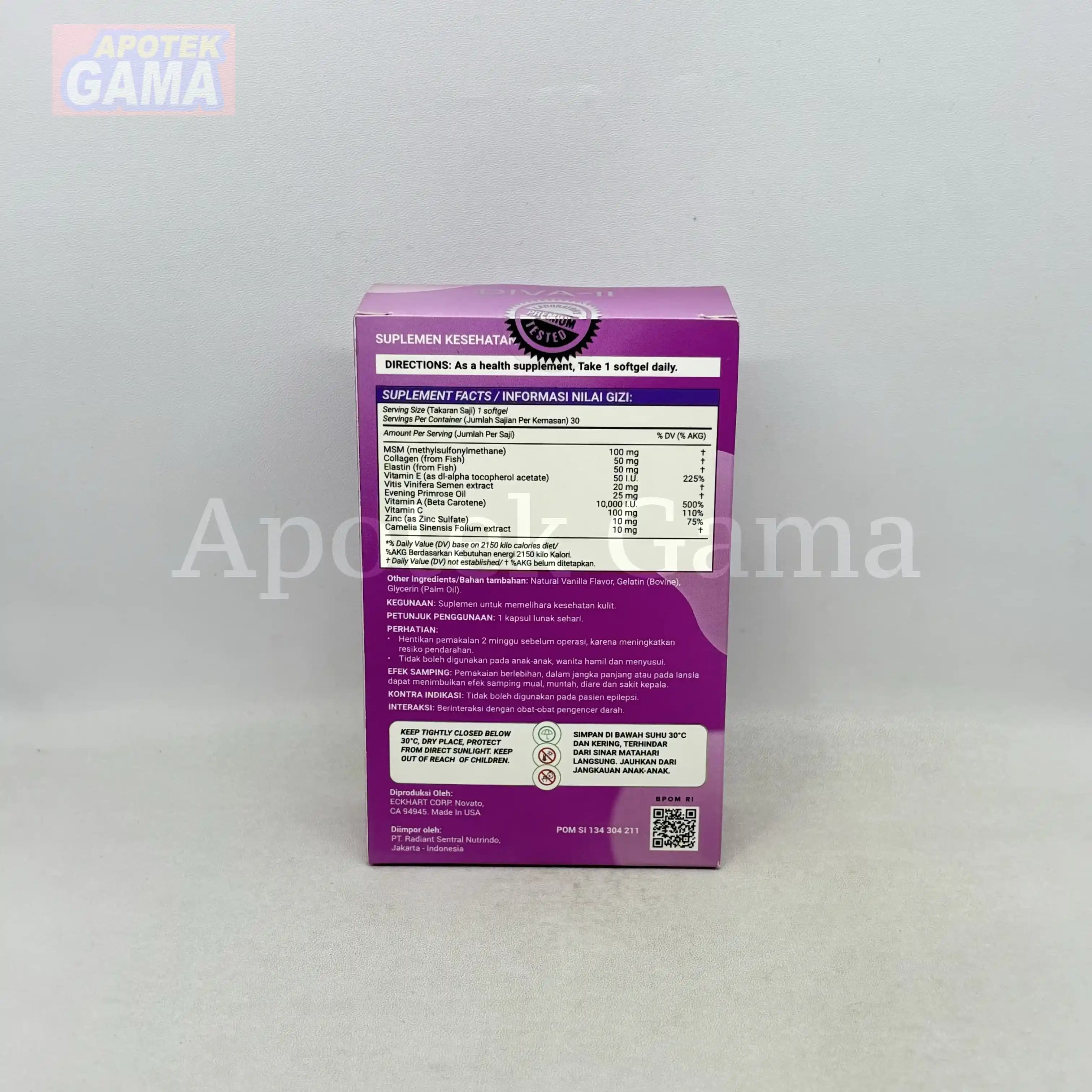 NATURES HEALTH DIVA II SKIN FORMULA  2