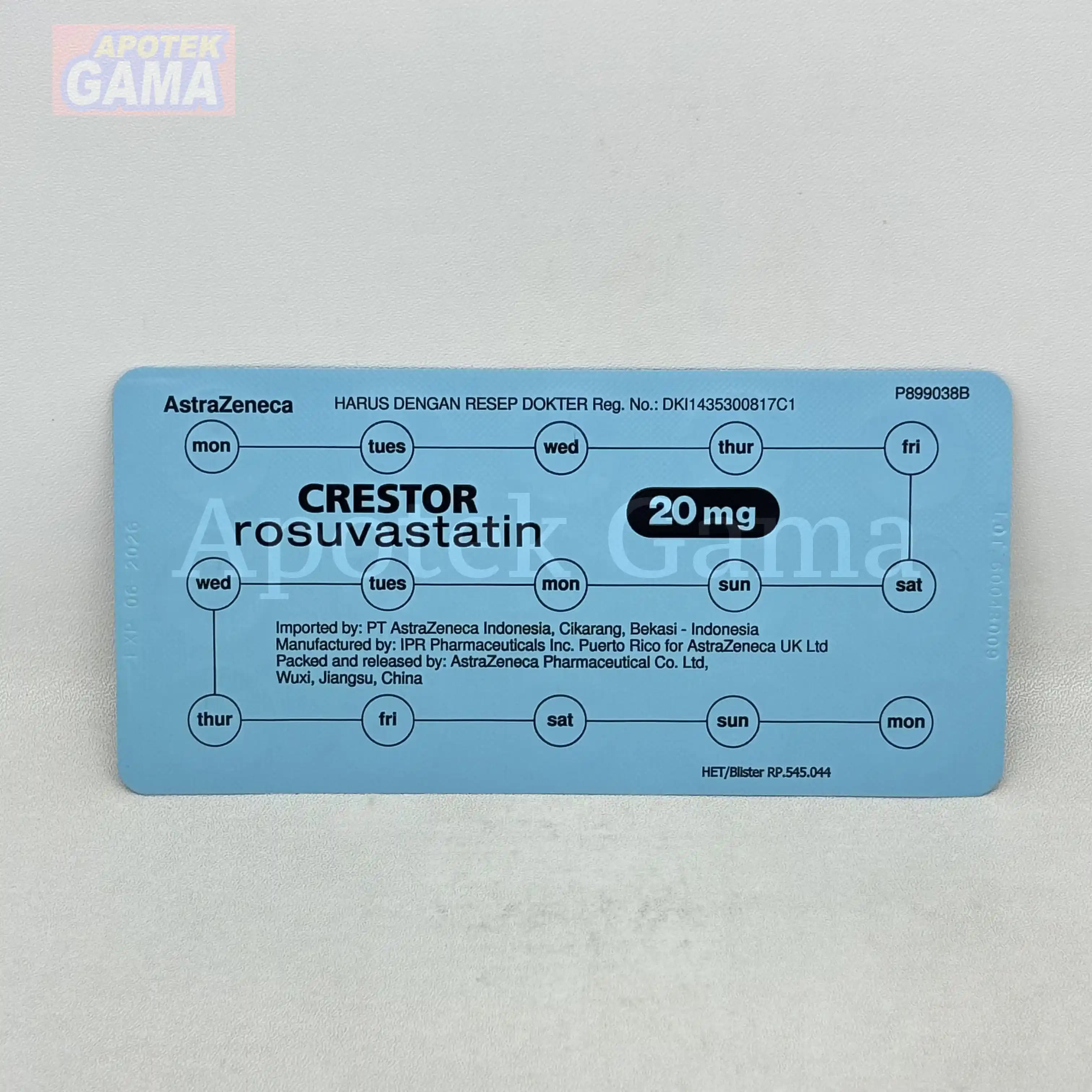 CRESTOR TAB 20