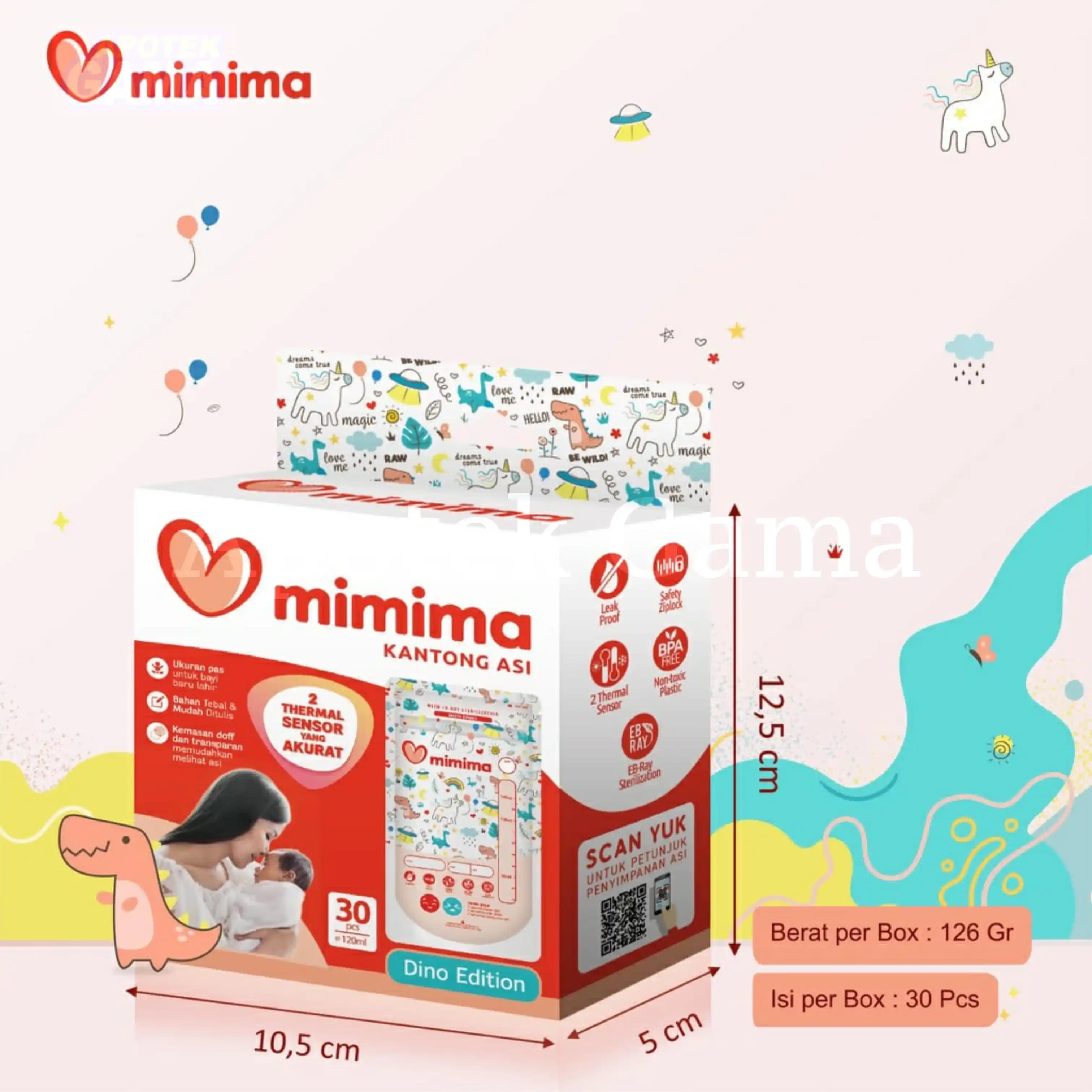 MIMIMA KANTONG ASI DINO EDITION 30PCS@120ML 2