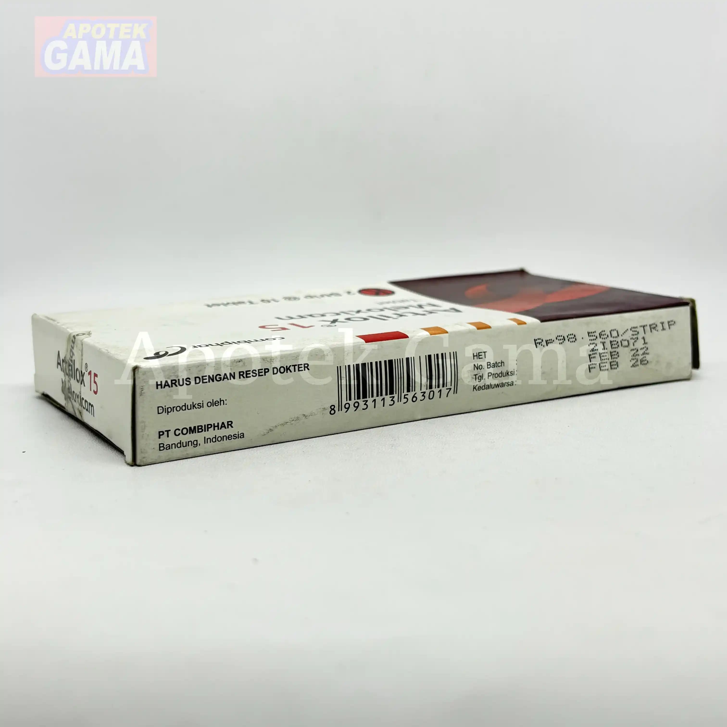 ARTRILOX TAB 15 MG 5