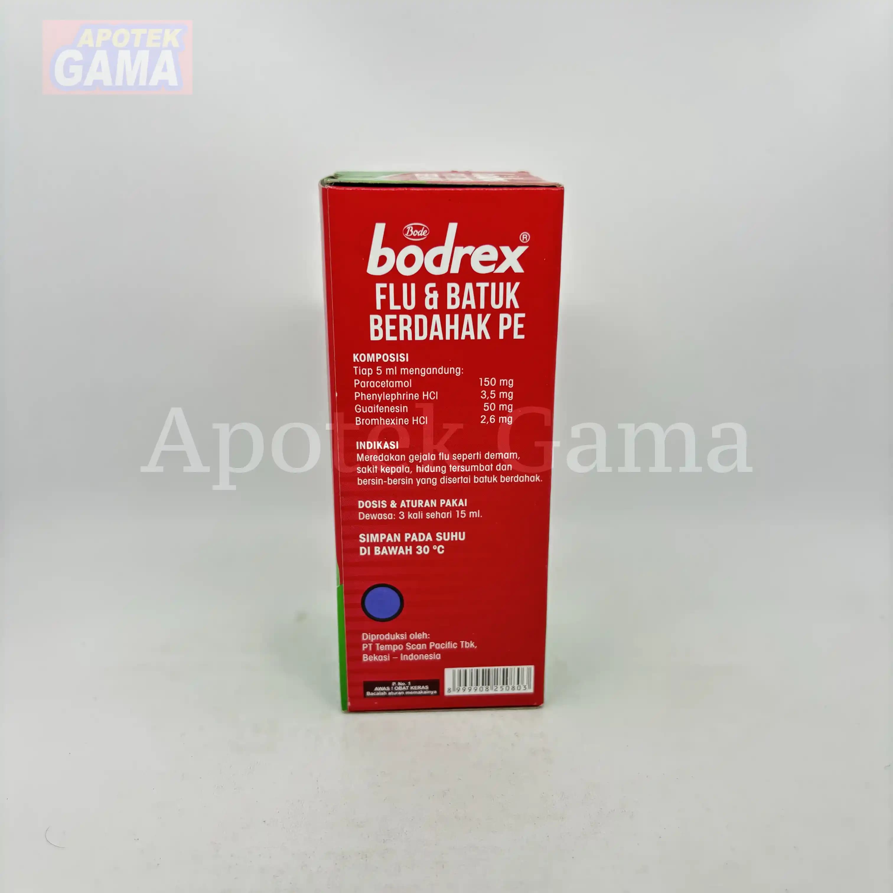 BODREX FLU & BATUK BERDAHAK PE SYR 60ML 4
