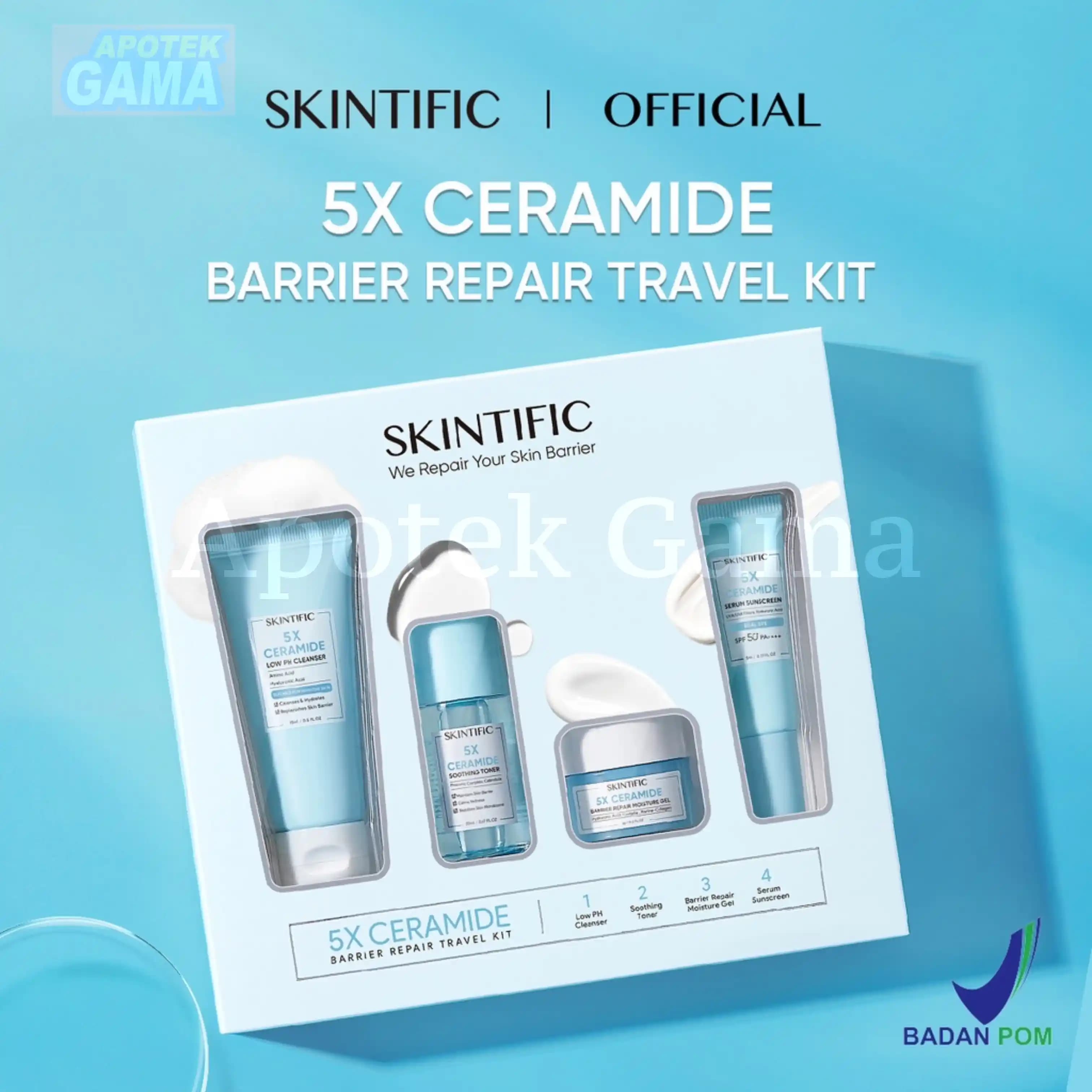 SKINTIFIC 5X CERAMIDE BARRIER REPAIR TRAVEL KIT 2