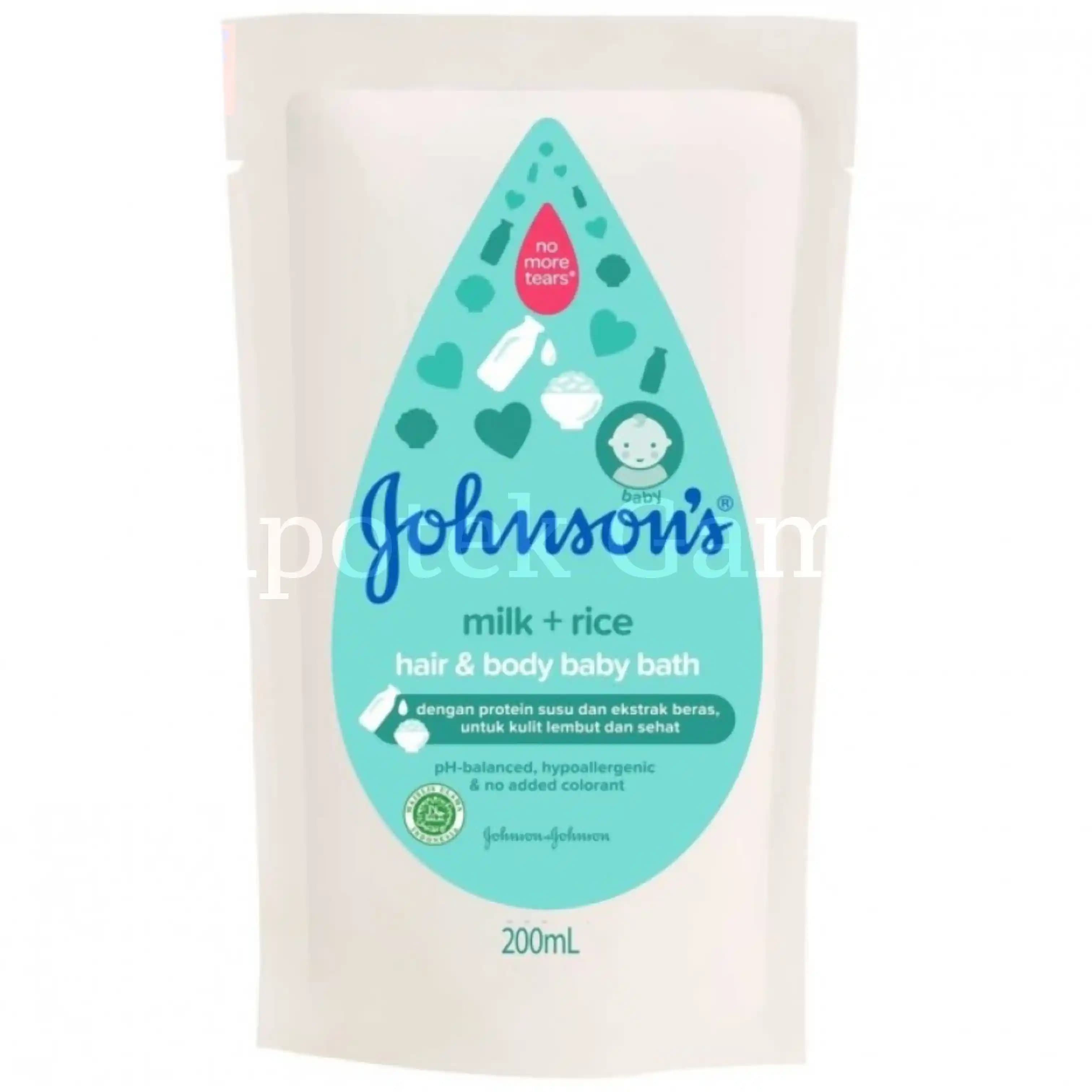 JOHNSON BABY MILK BATH REFILL 200ML 2