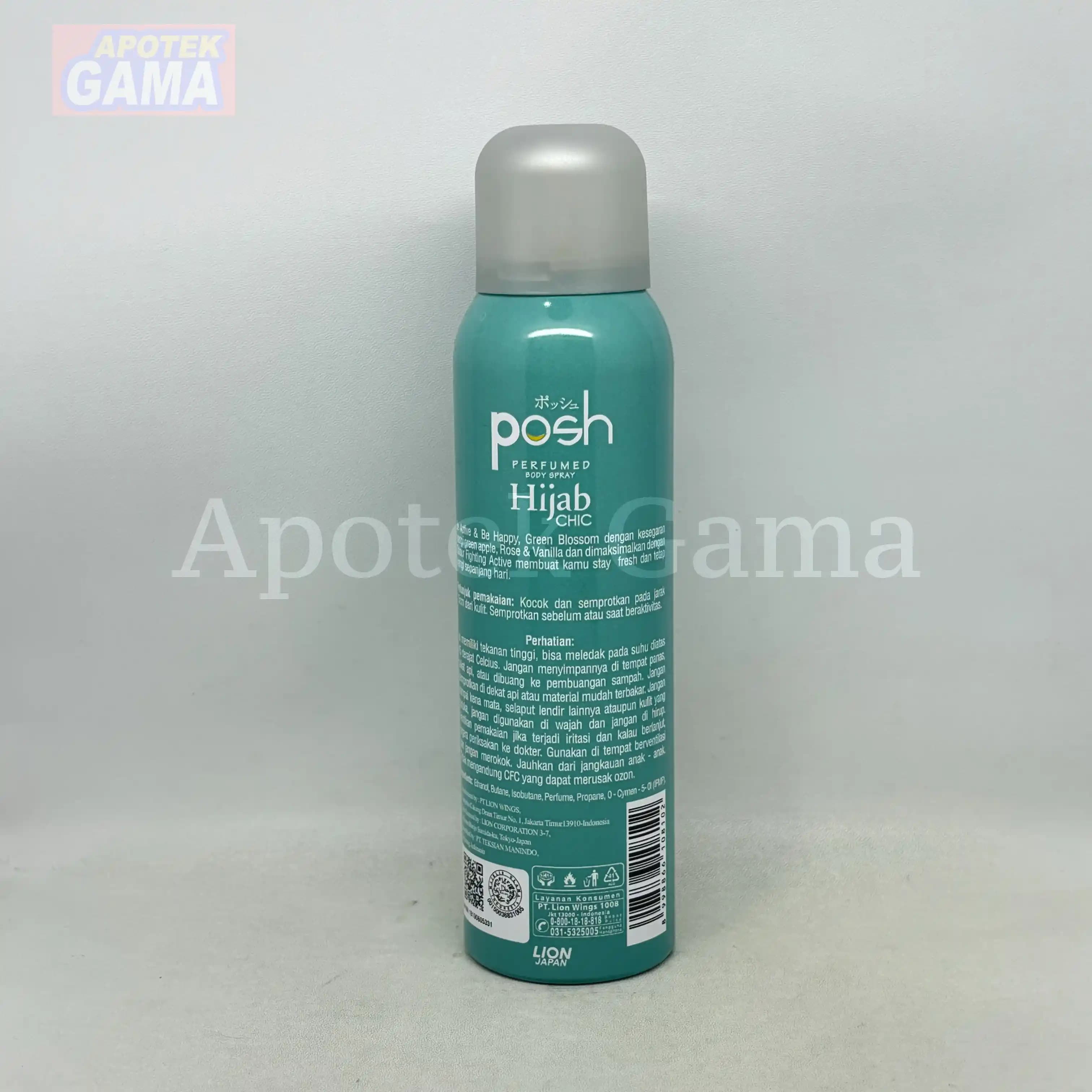POSH PERFUMED BODY SPRAY HIJAB GREEN BLOSSOM 150ML