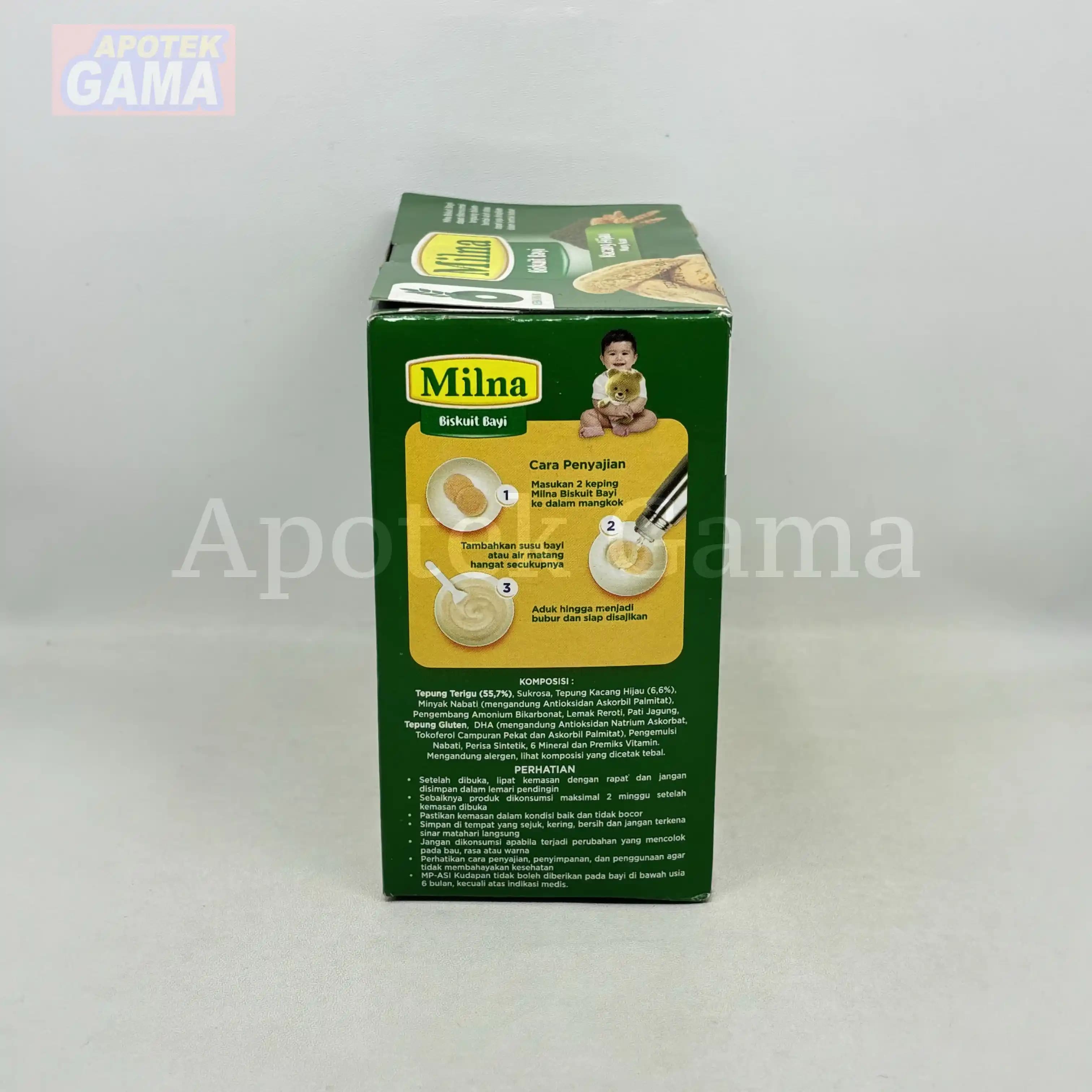 MILNA BISKUIT BAYI 6+ KACANG HIJAU 130 GR 3
