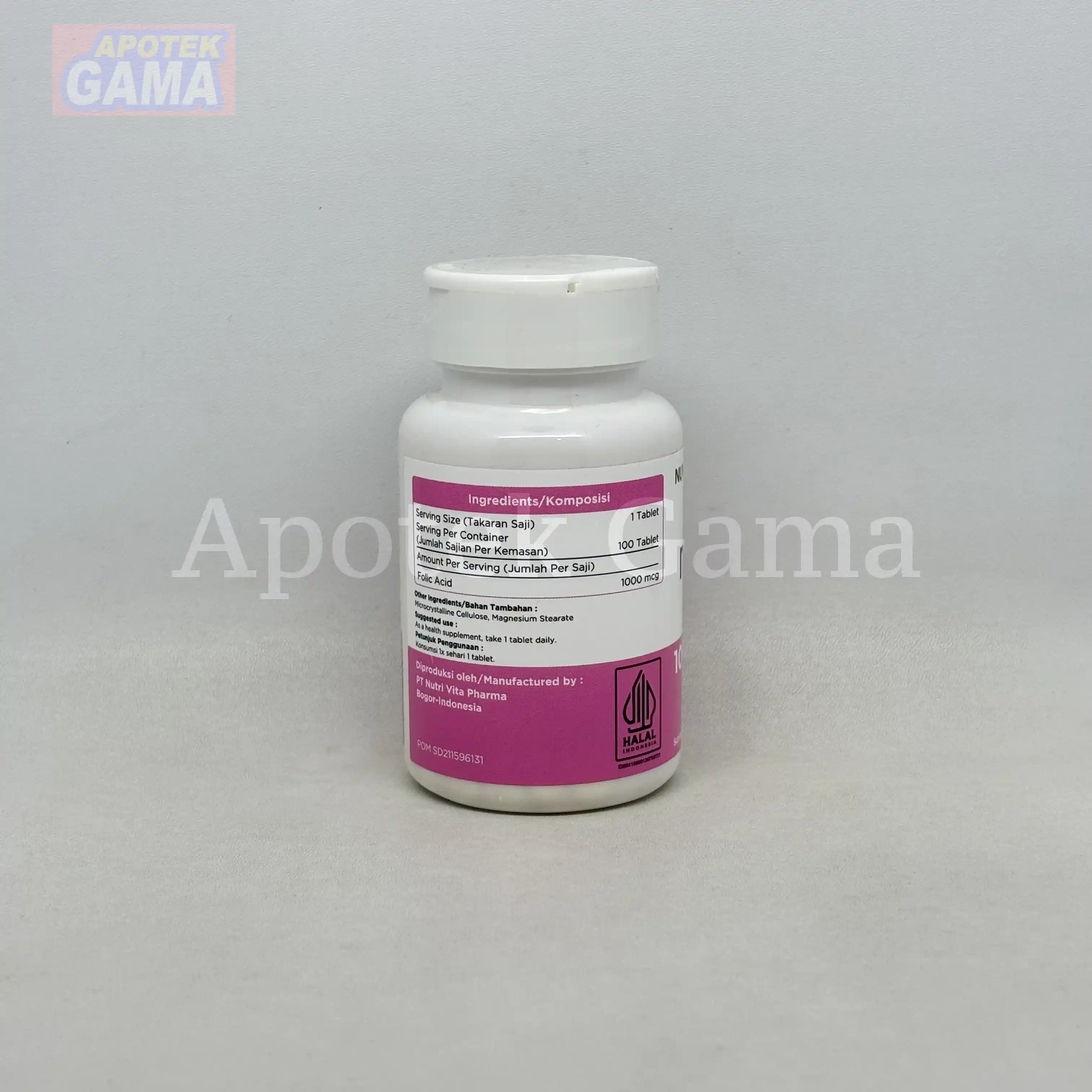 NUVITA NUTRI FOLIC 1000 100S