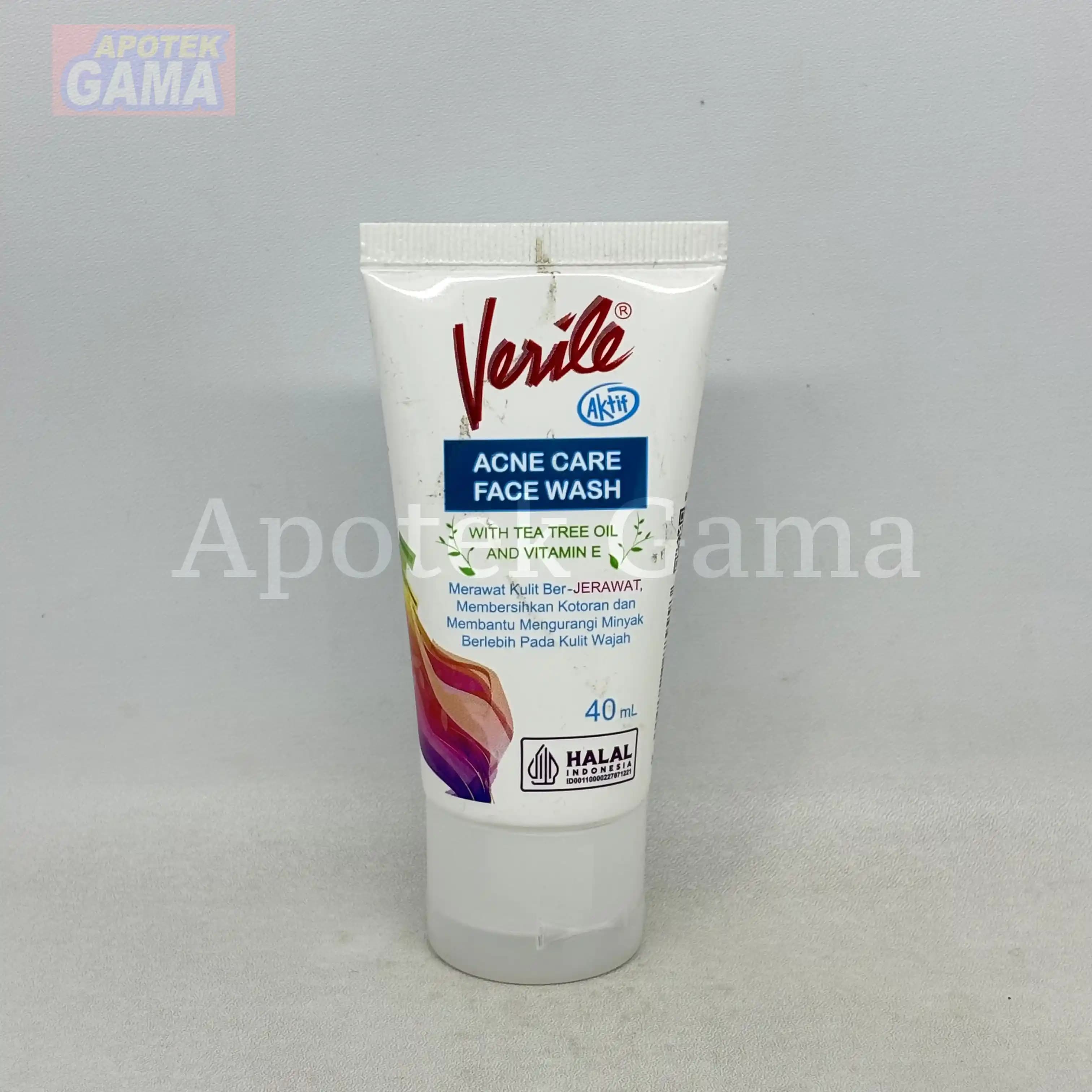 VERILE FACIAL WASH AKTIF 40ML 2