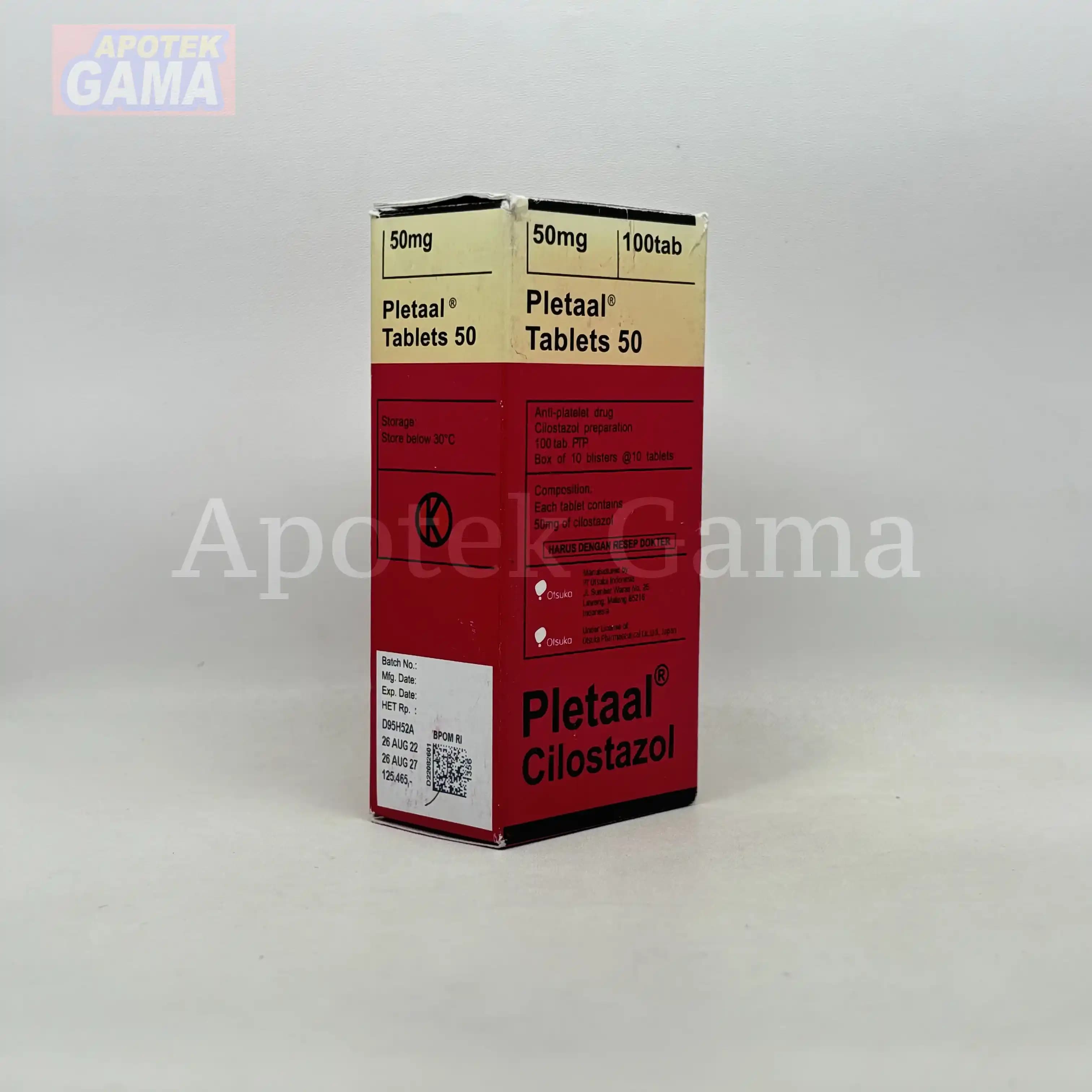 PLETAAL 50MG/100 TAB 4