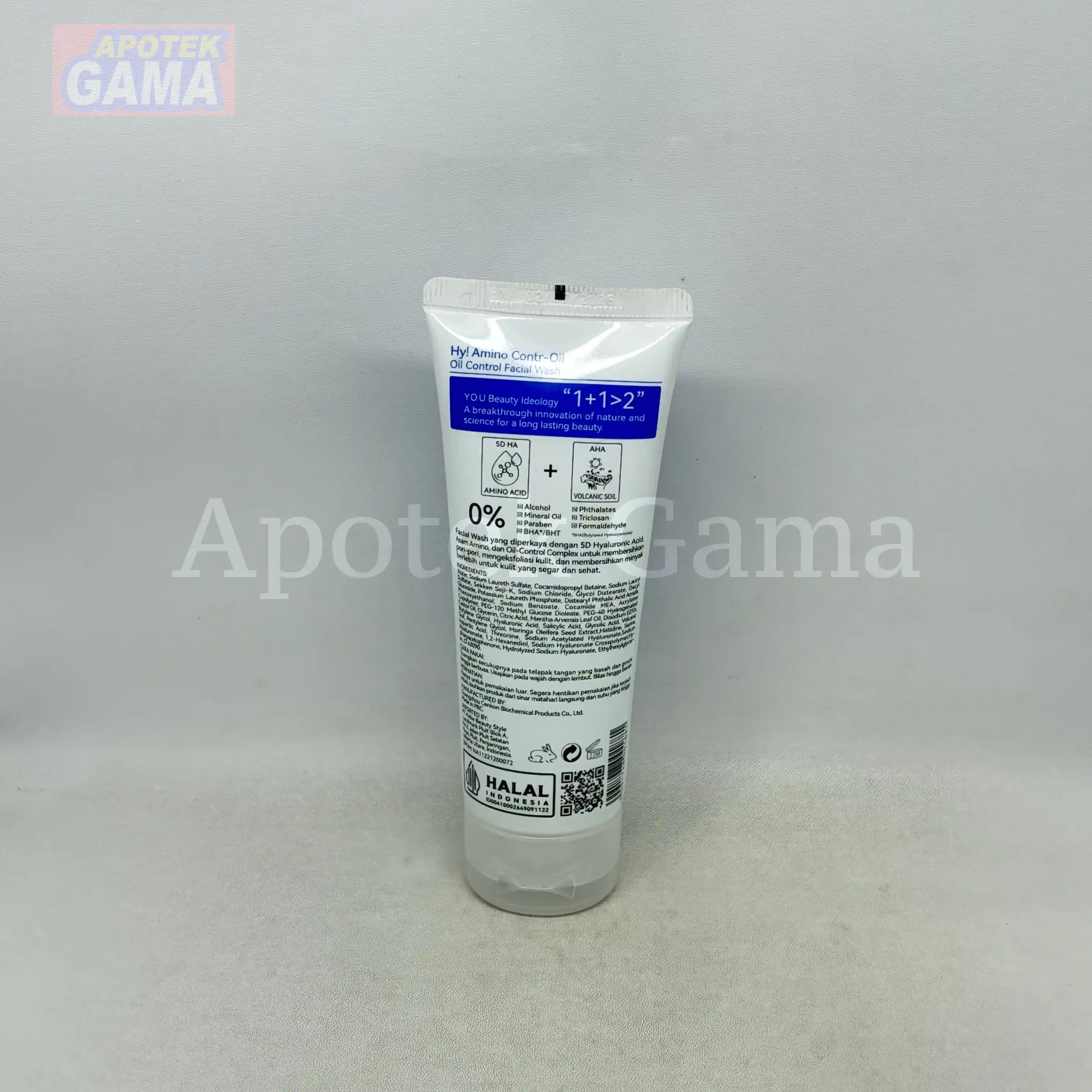 YOU HY AMINO CONTROL OIL FACIAL WASH 50 GR 5