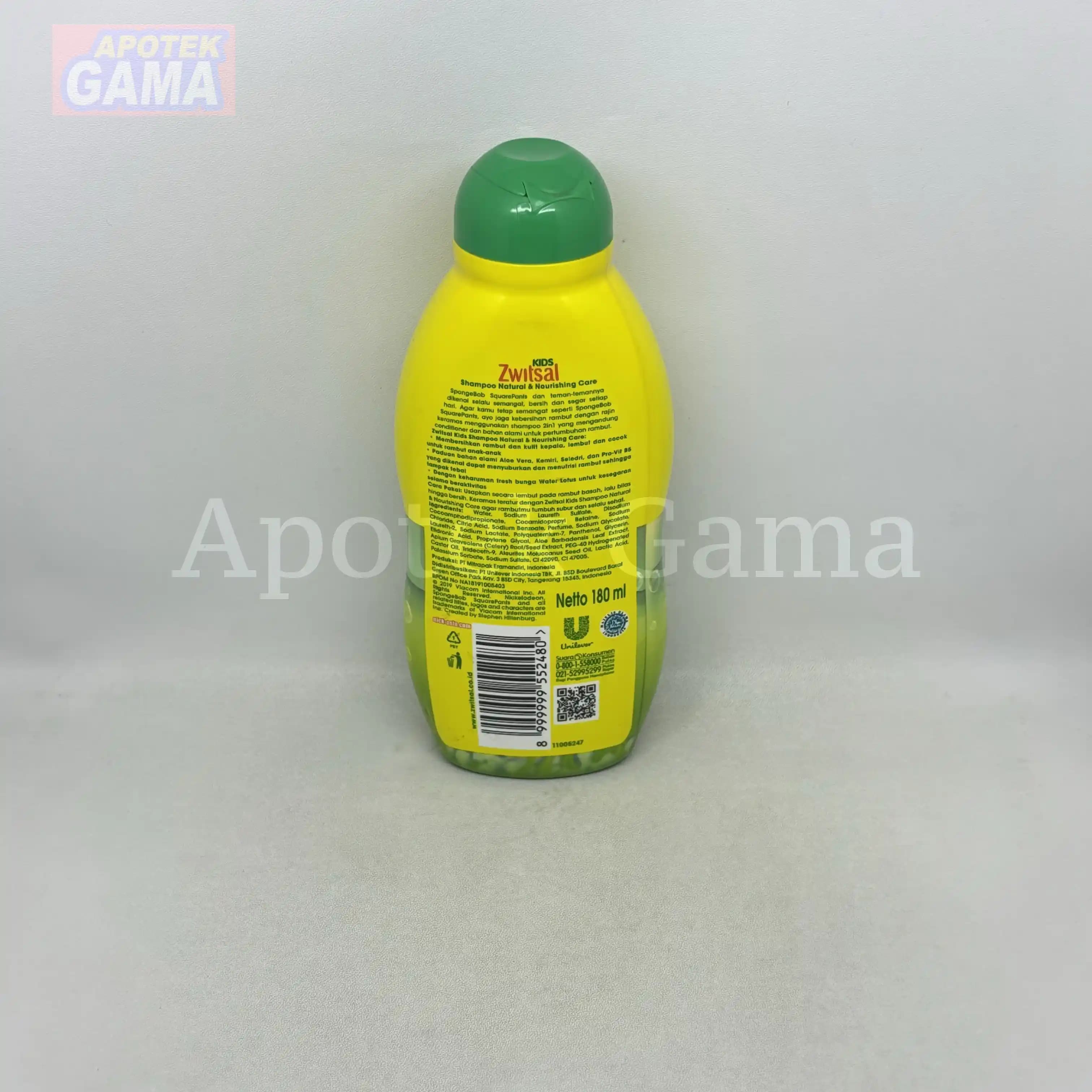 ZWITSAL KIDS SHAMPOO NATURAL & NOURISHING CARE 180 ML 2