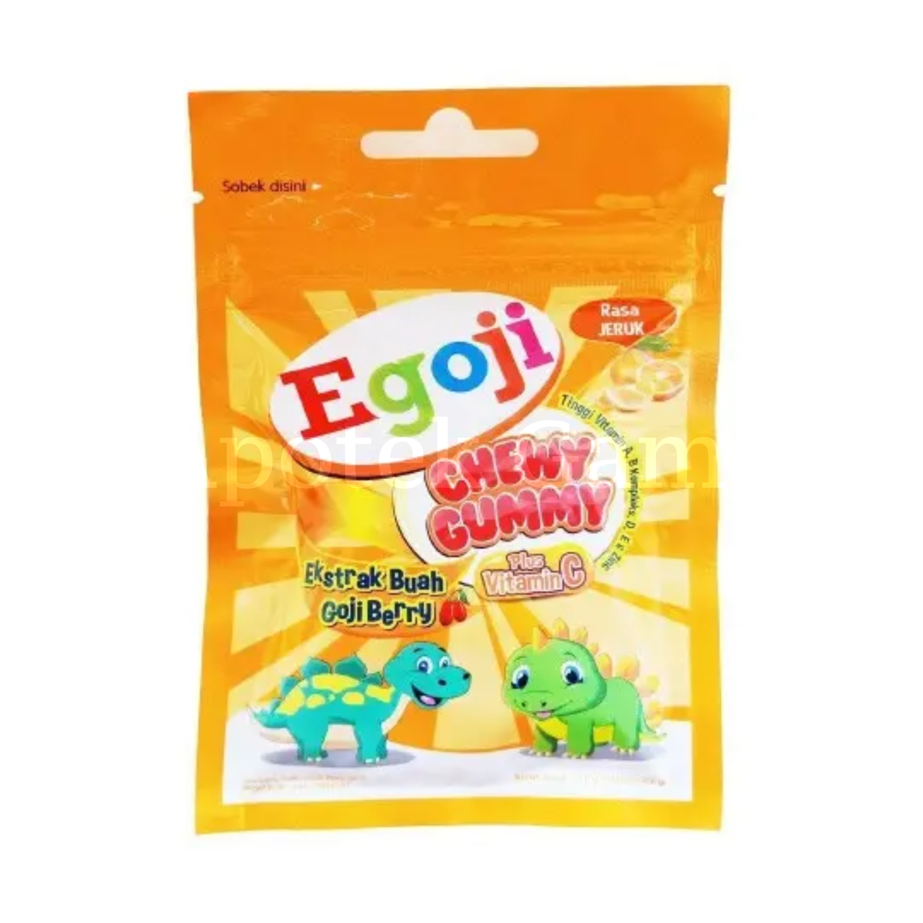 EGOJI CHEWY GUMMY JERUK SACHET 20 GR