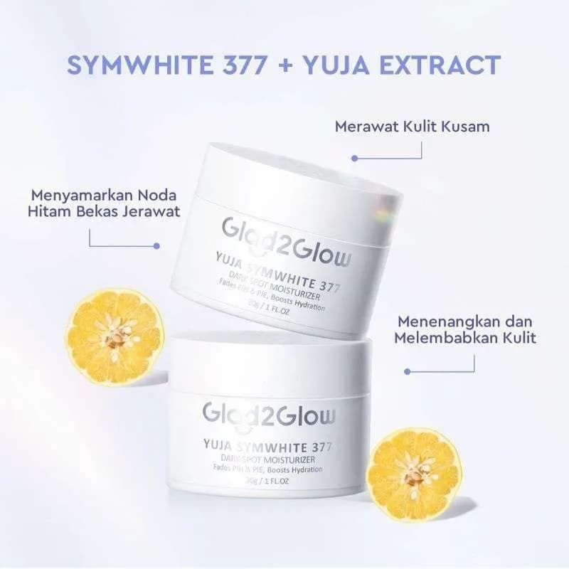 GLAD 2 GLOW YUJA 377 DARK SPOT MOISTURIZER 30GR 3