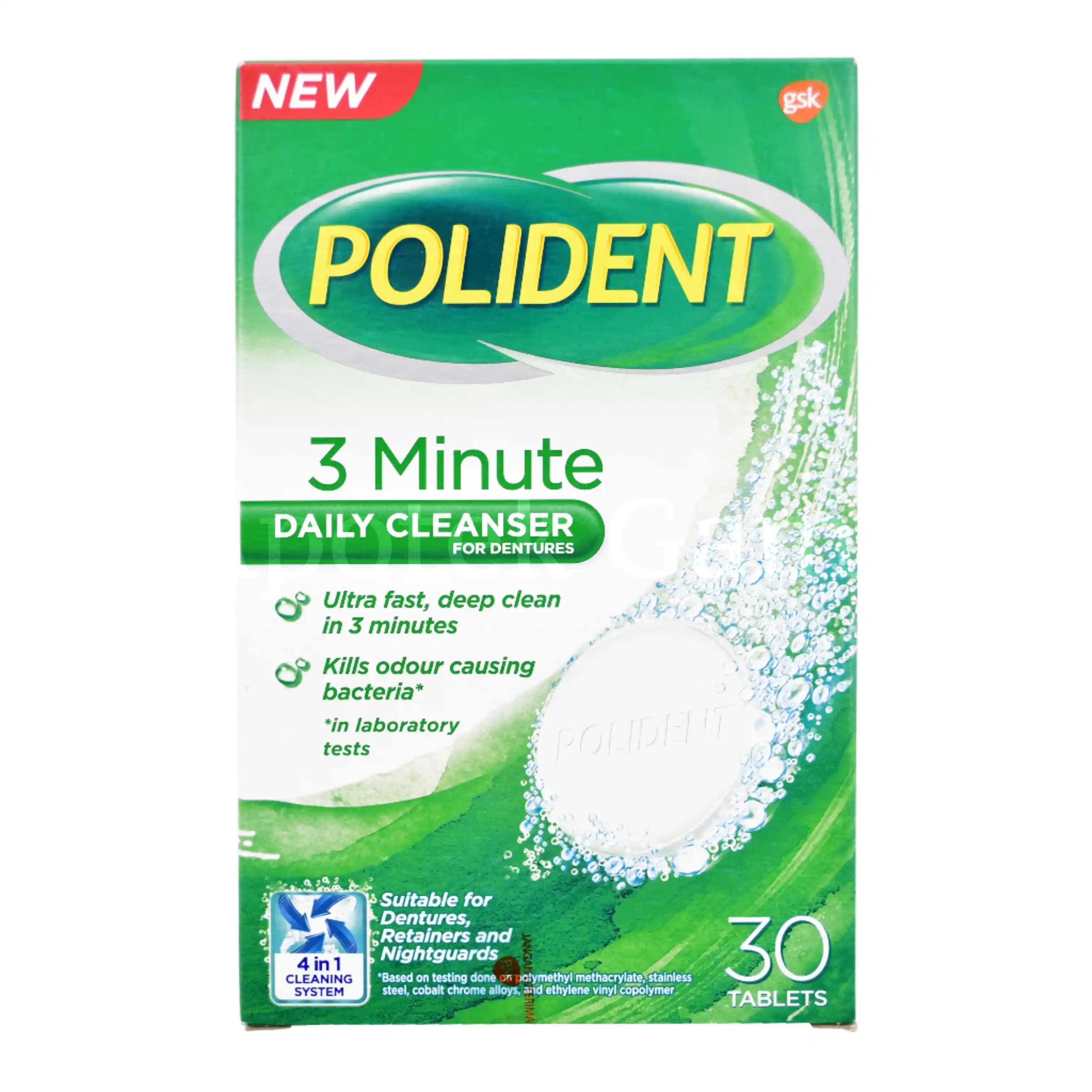 POLIDENT DAILY CLEANSER ISI 30TABLET 2