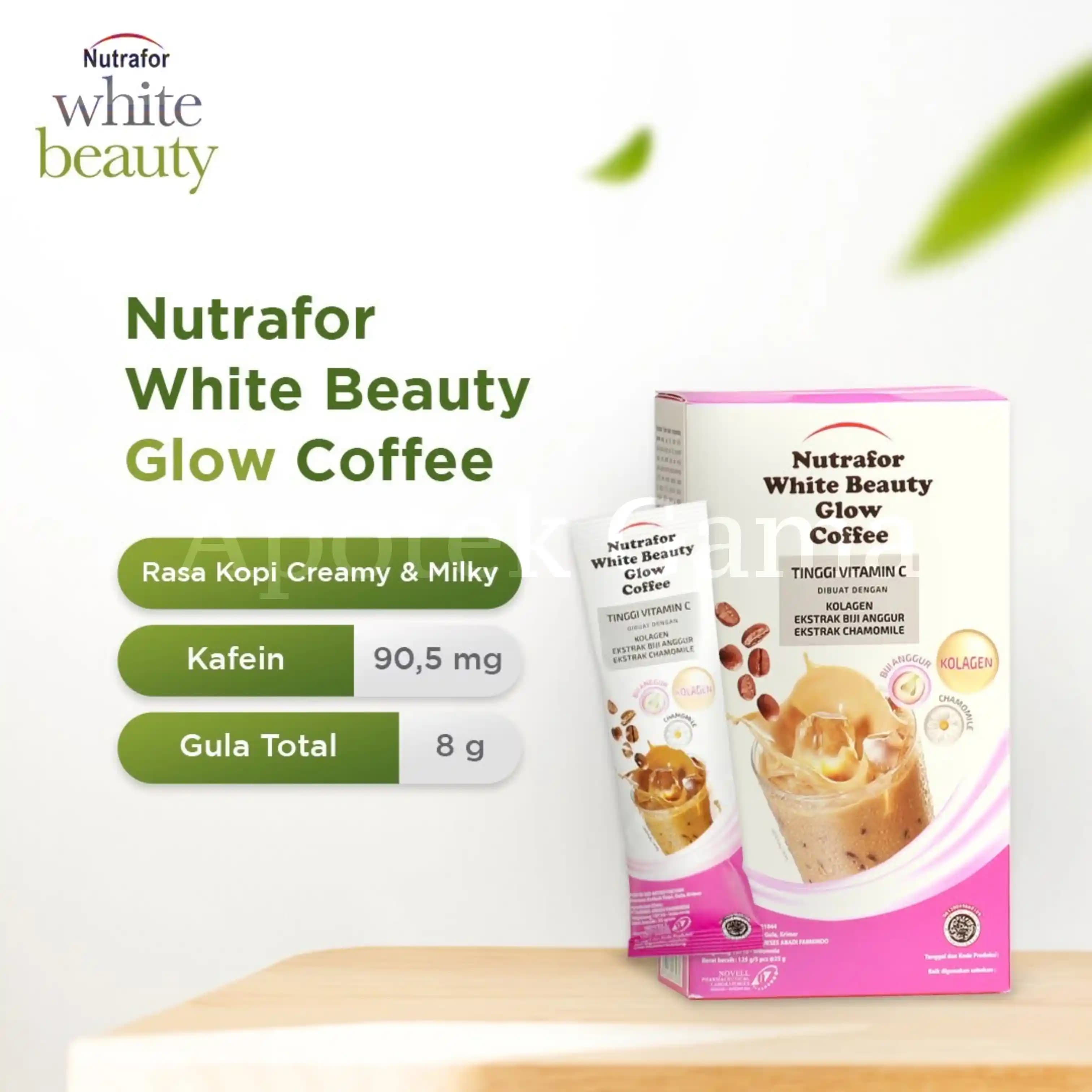 NUTRAFOR WHITE BEAUTY GLOW COFFE 25GR 2