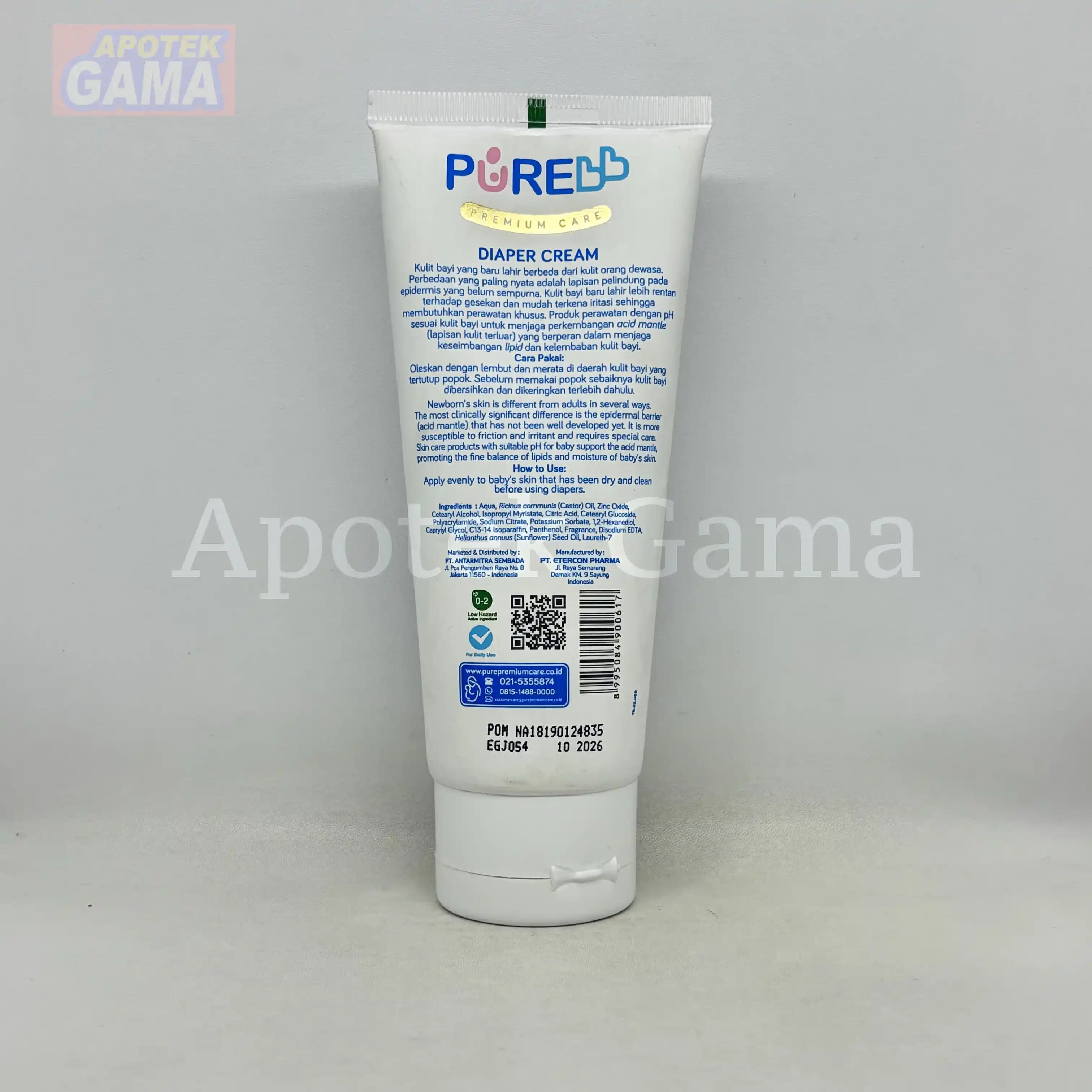 PURE BABY DIAPER CR 200GR