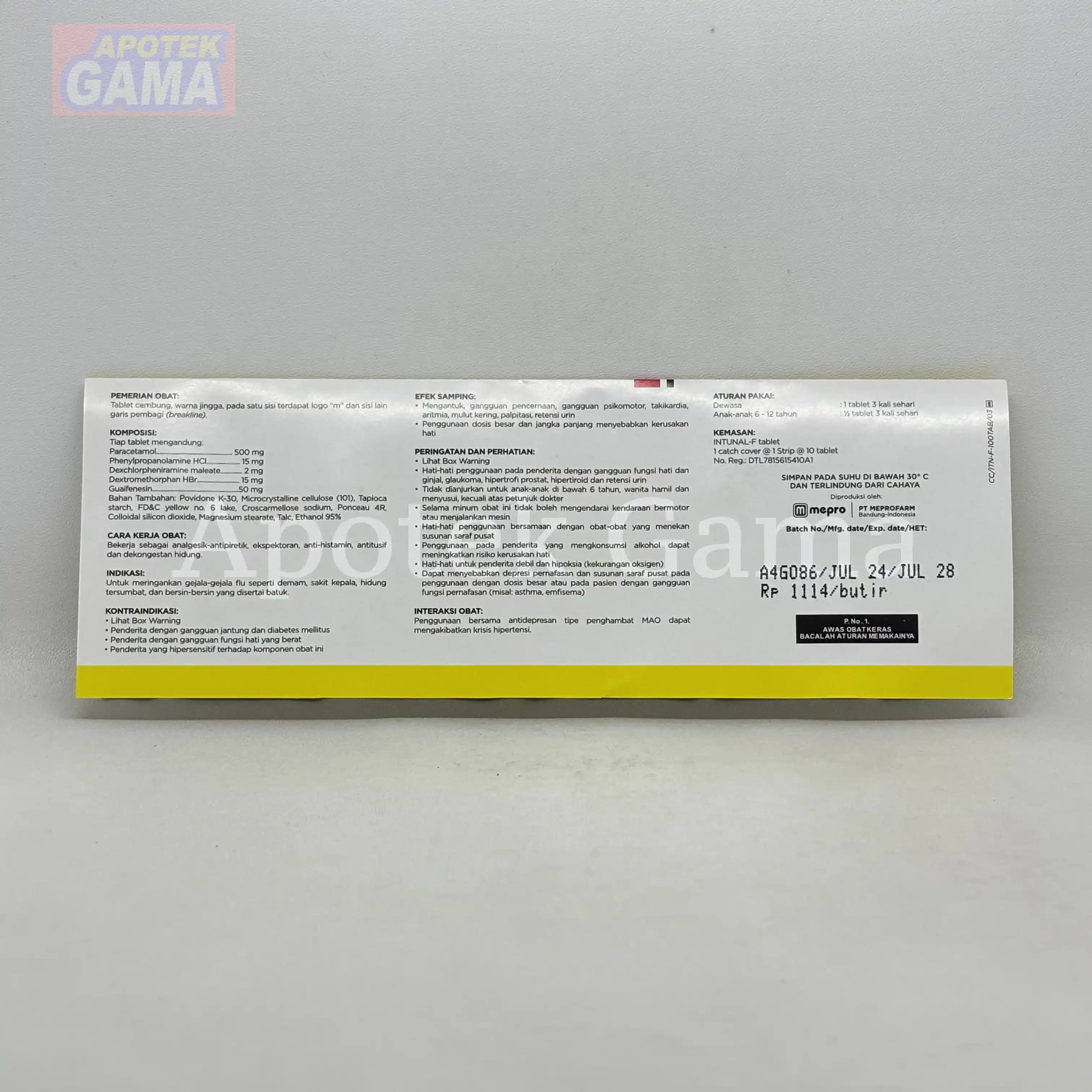 INTUNAL FORTE TAB 4