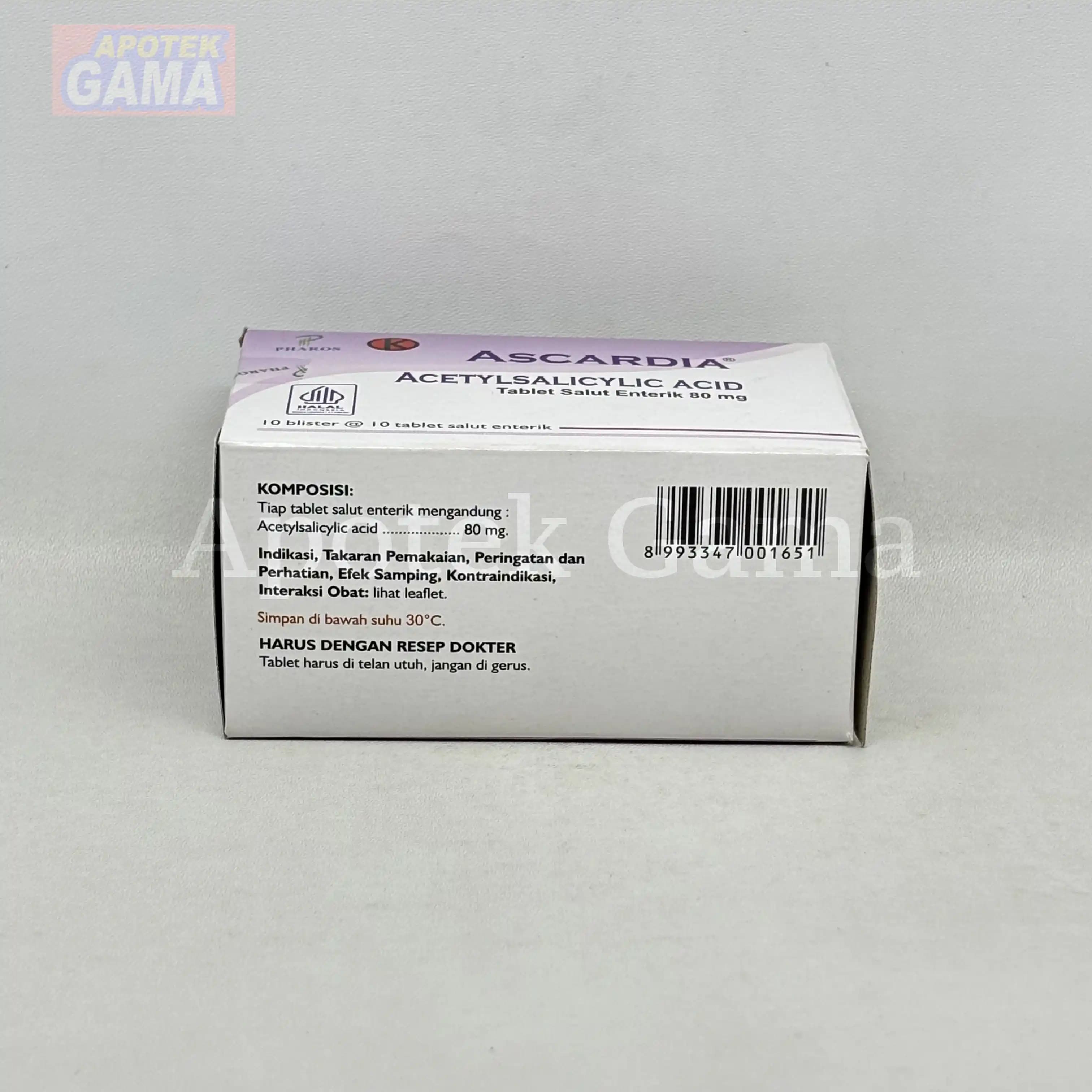 ASCARDIA 80 MG/100