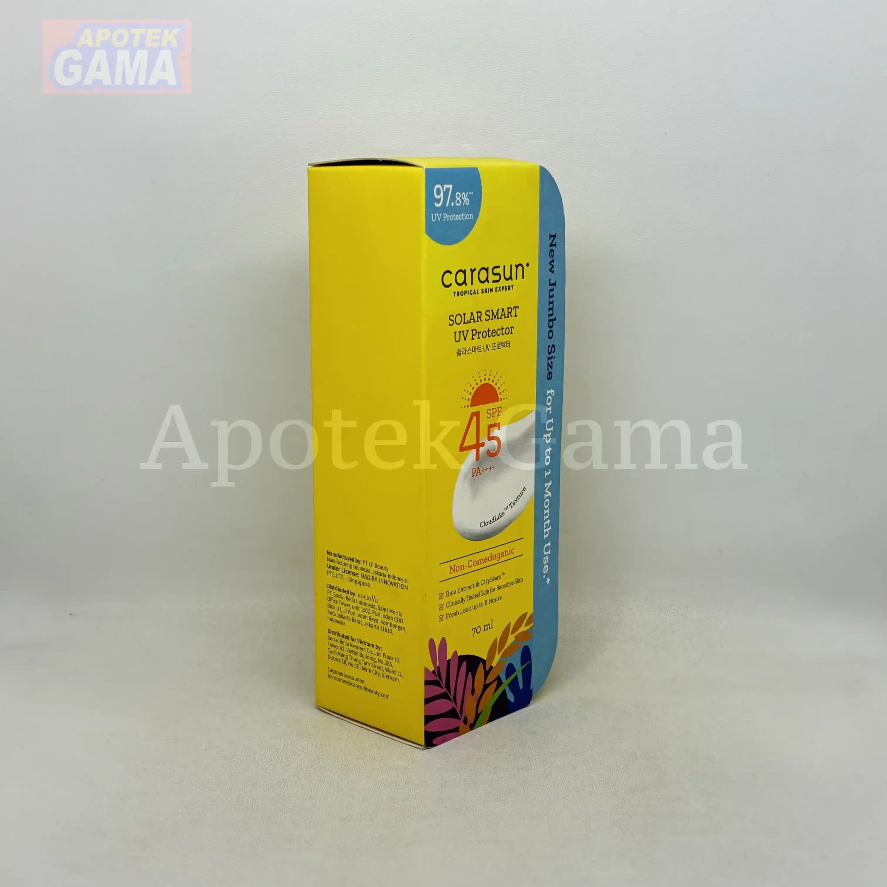 CARASUN SOLAR SMART UV PROTECTOR SPF 45 PA+ 70ML