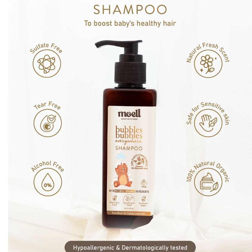 MOOELL BUNDLING HAIR LOTION FACE CREAM + FREE SHAMPO 4
