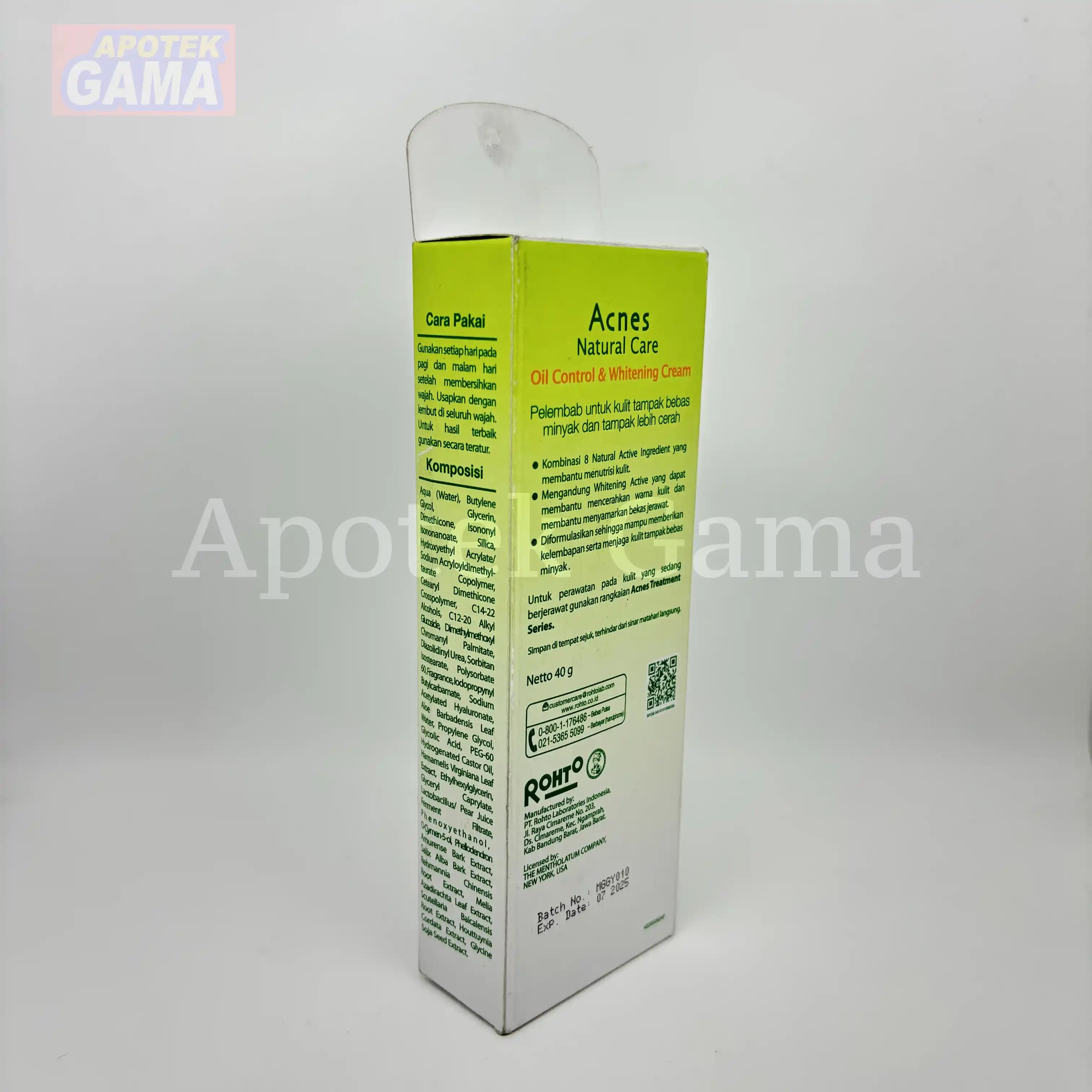 ACNES CREAM OIL CONTROL & WHITENING 40GR