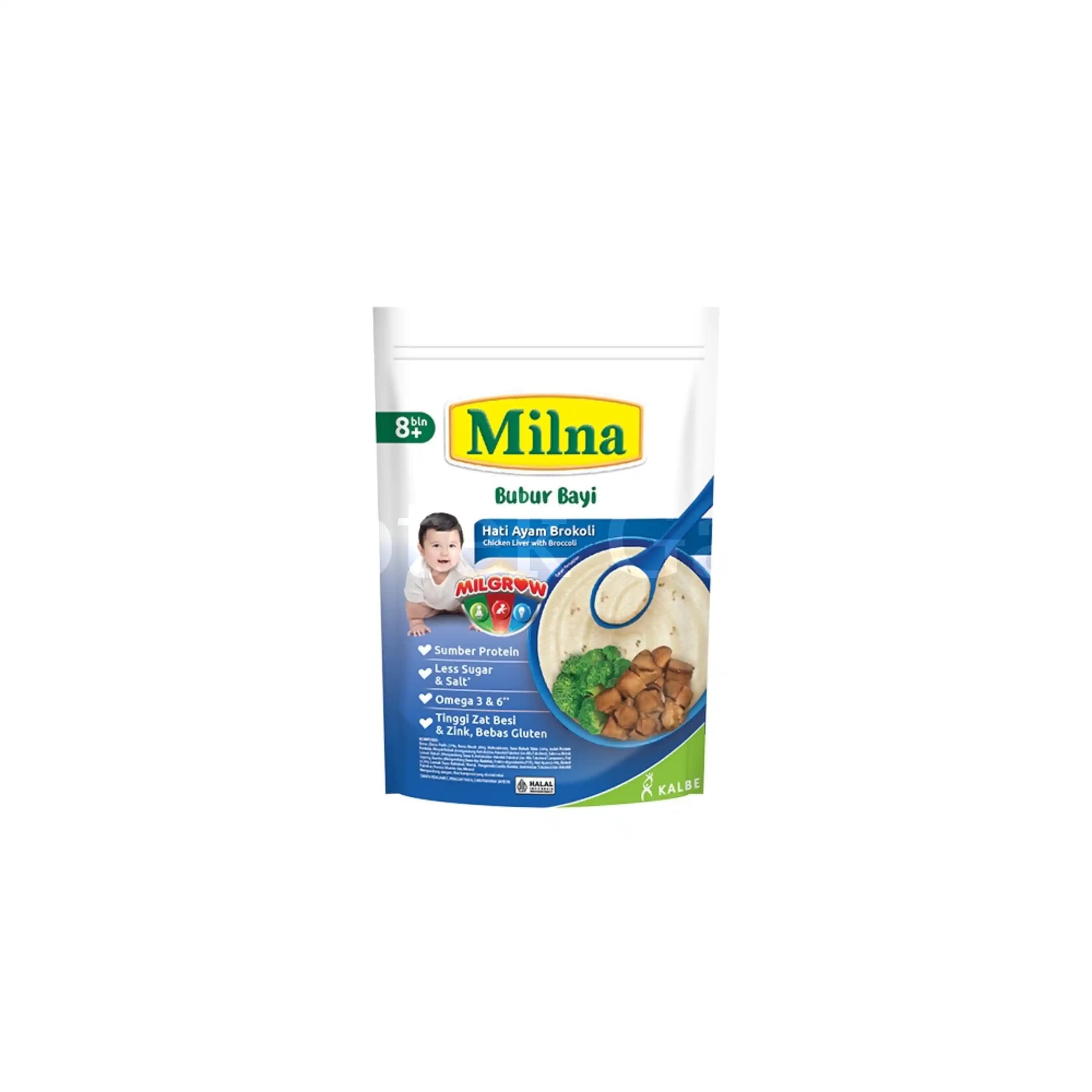 MILNA BUBUR BAYI 8+ HATI AYAM BROKOLI 120 GR