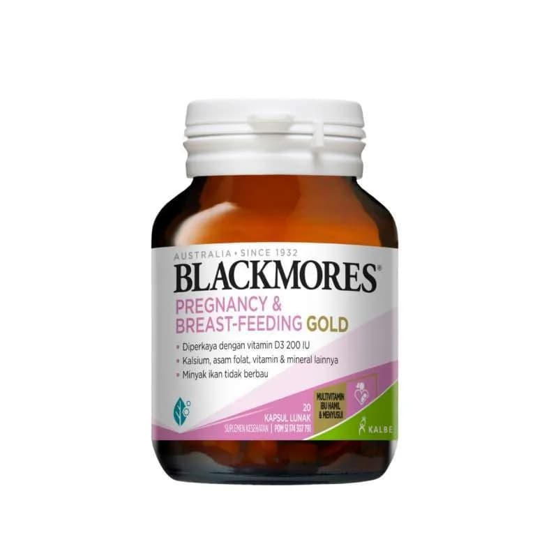 BLACKMORES PREGNANCY & BF GOLD 20S NEW REFORMULASI